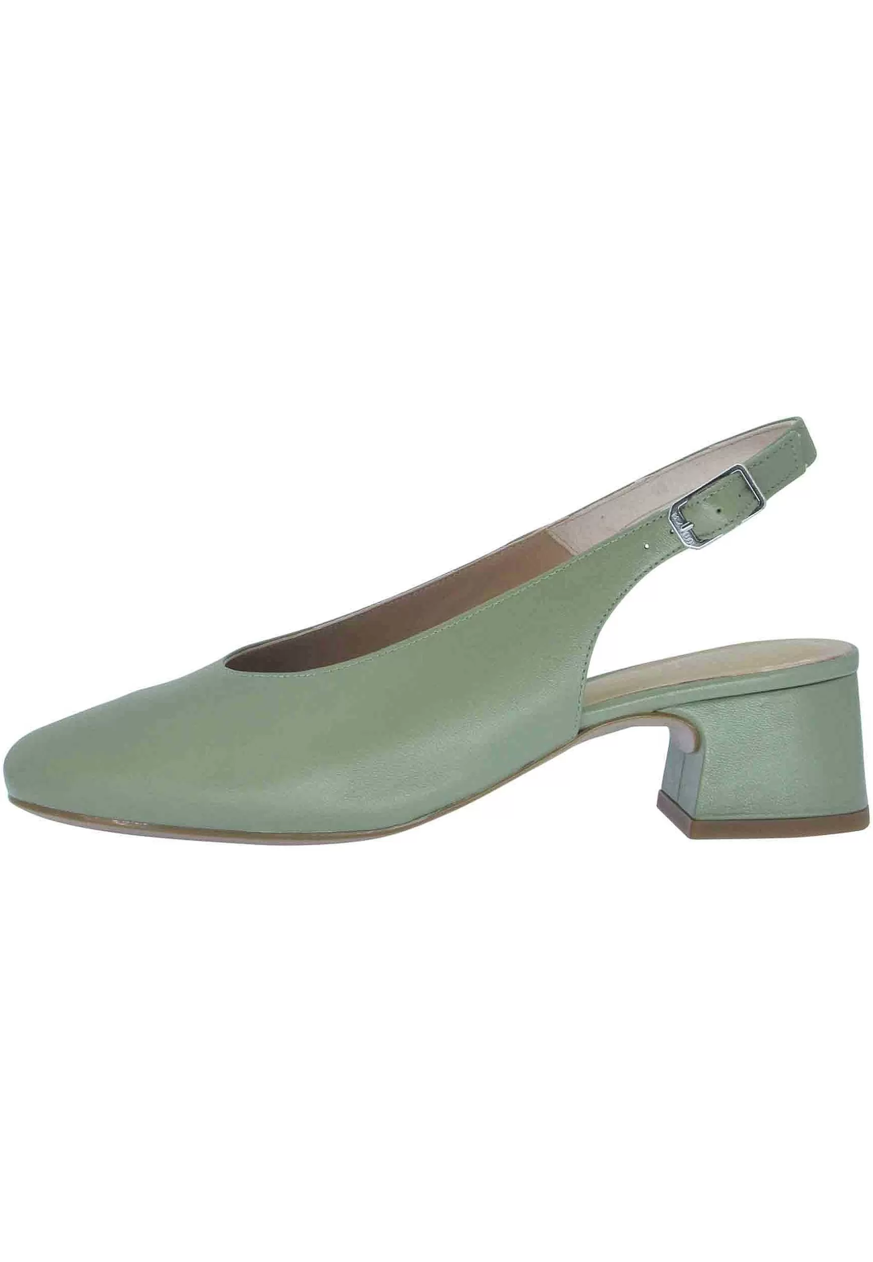 Decollete Donna Lavay In Pelle Verde Con Punta Squadrata E Cinturino Posteriore*Unisa Best Sale