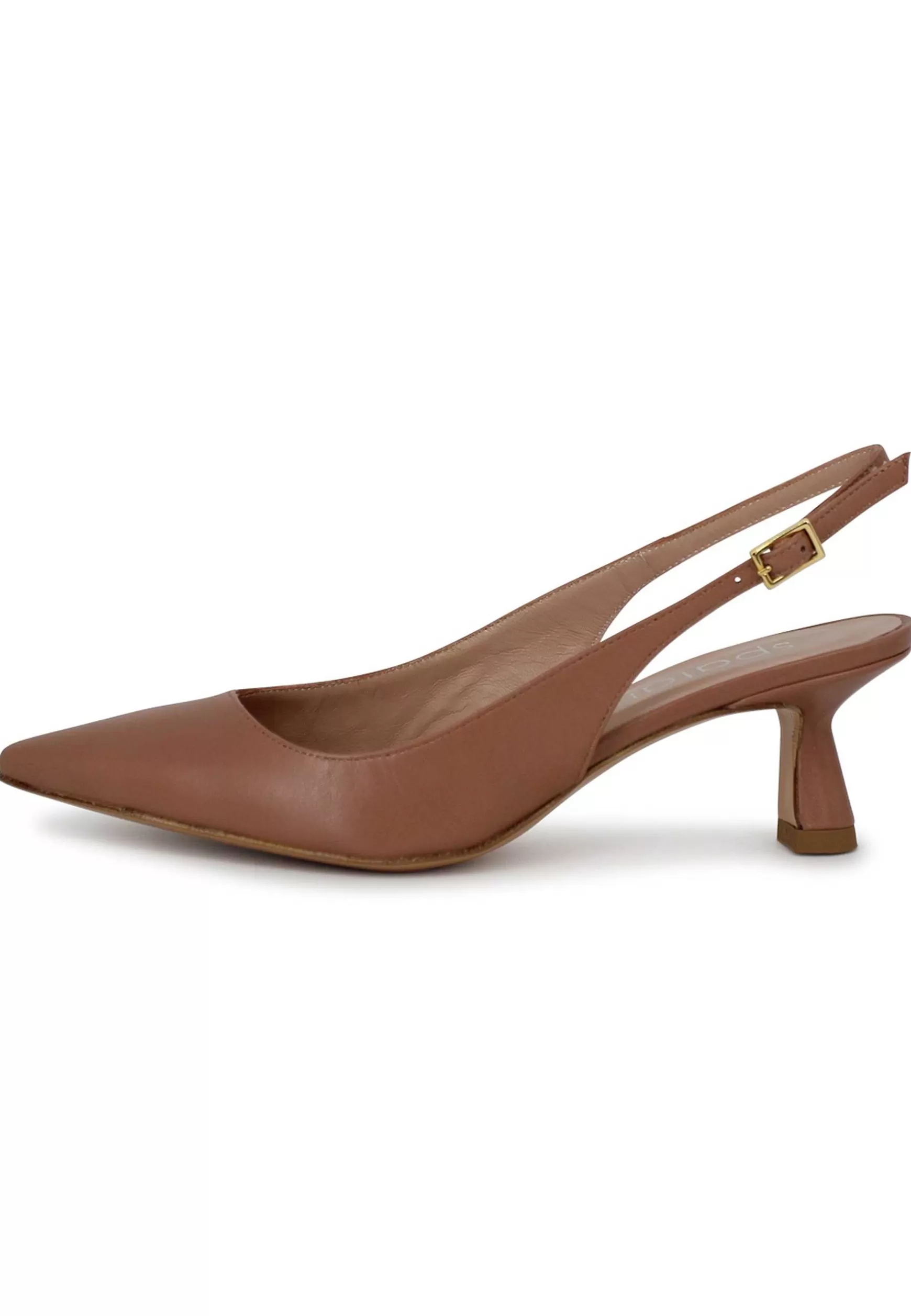 Decollete Slingback Donna In Pelle Visone Tacco Basso** Store