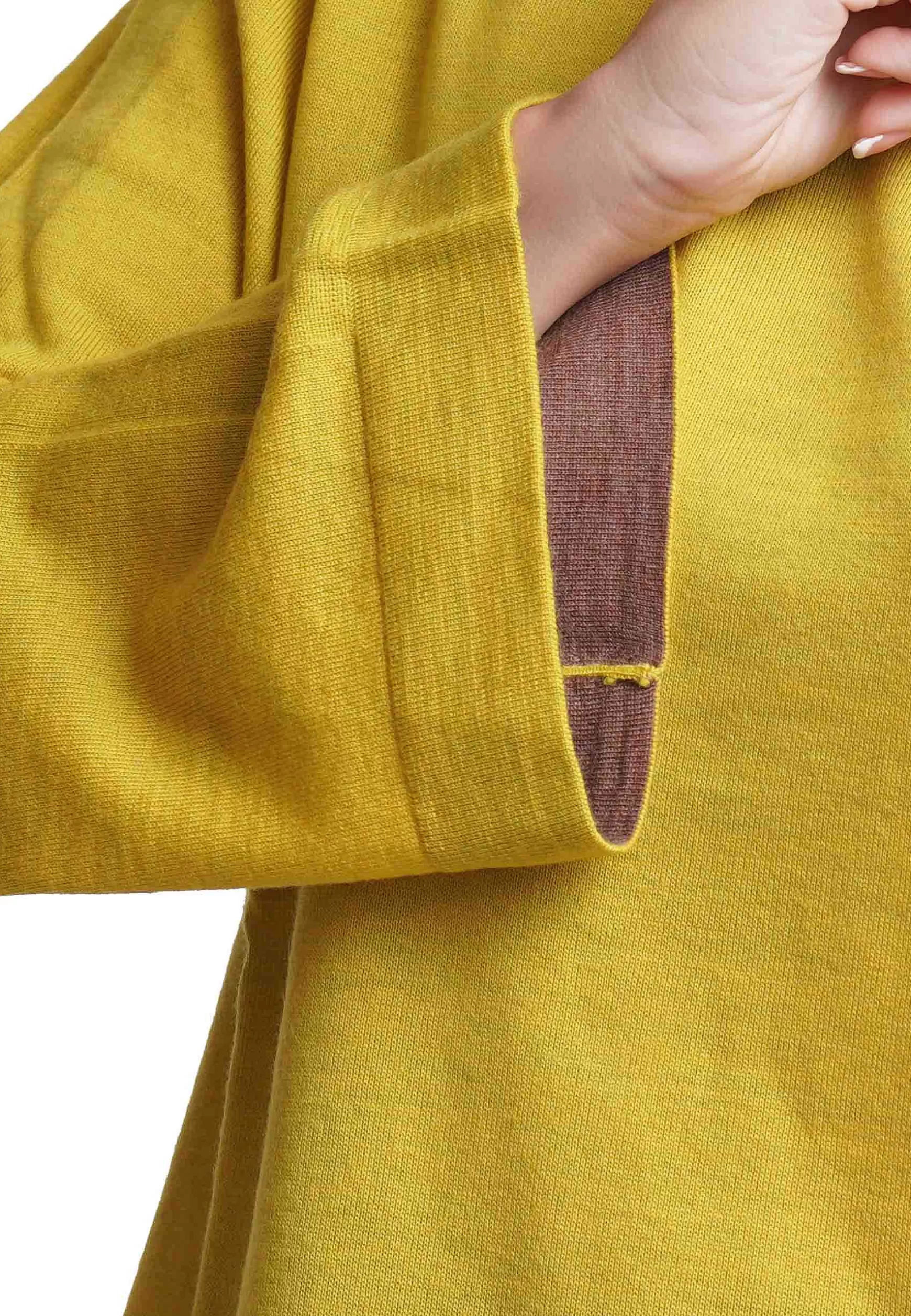 Maglia Donna A Collo Alto Colours Of The World In Pura Lana Gialla*Maliparmi Fashion