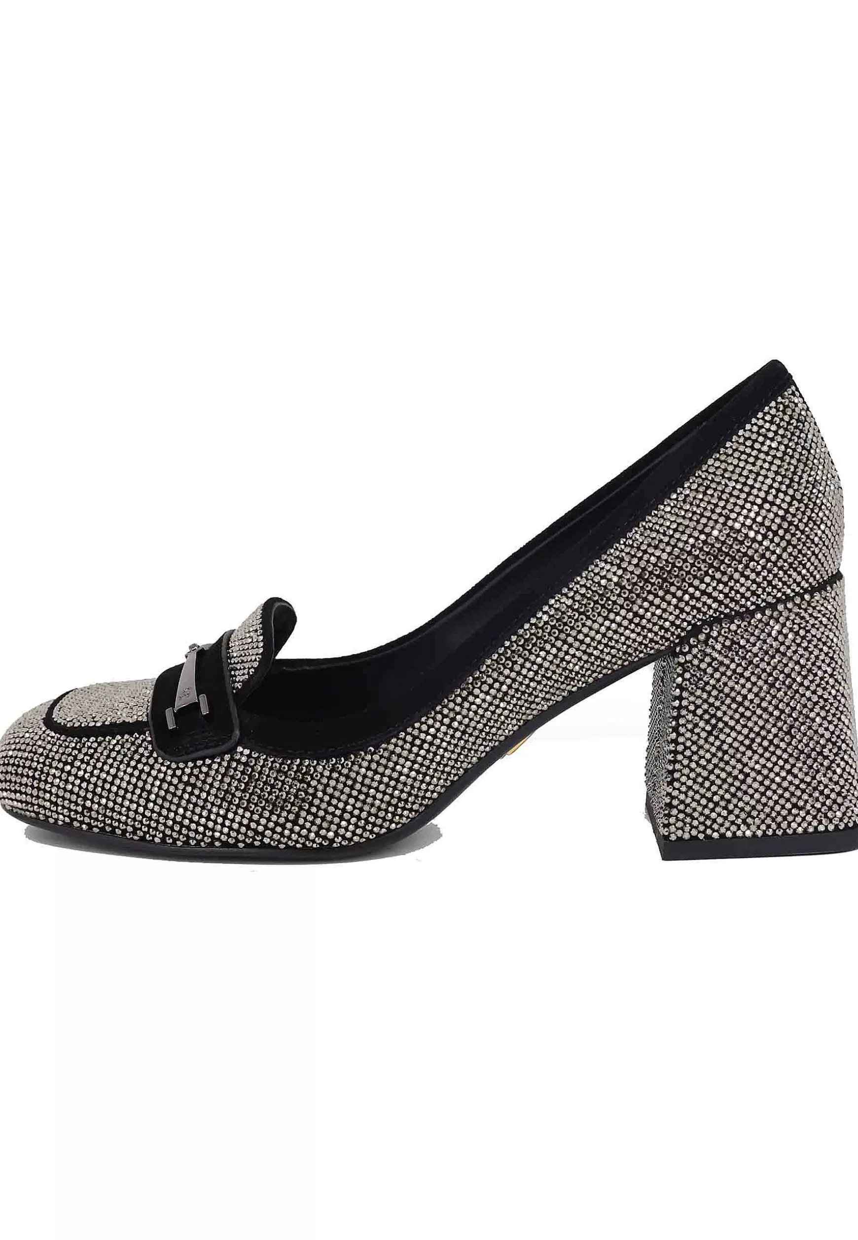 Mocassini Donna In Camoscio Nero Con Borchie Argento Lison*Lola Cruz Best