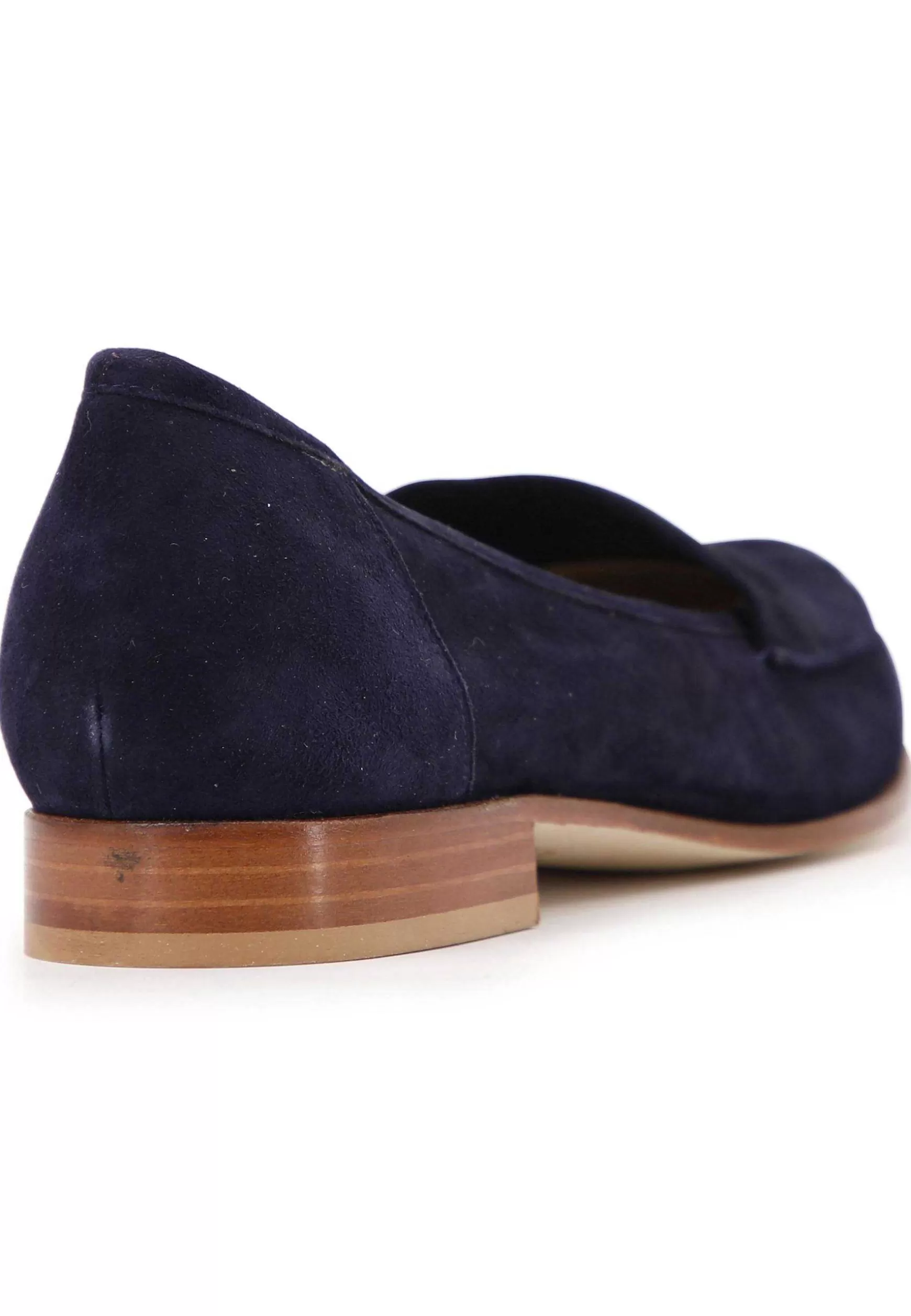 Mocassini Donna In Pee Camoscio Bu Con Con Tacco Basso In Cuoio*L Store