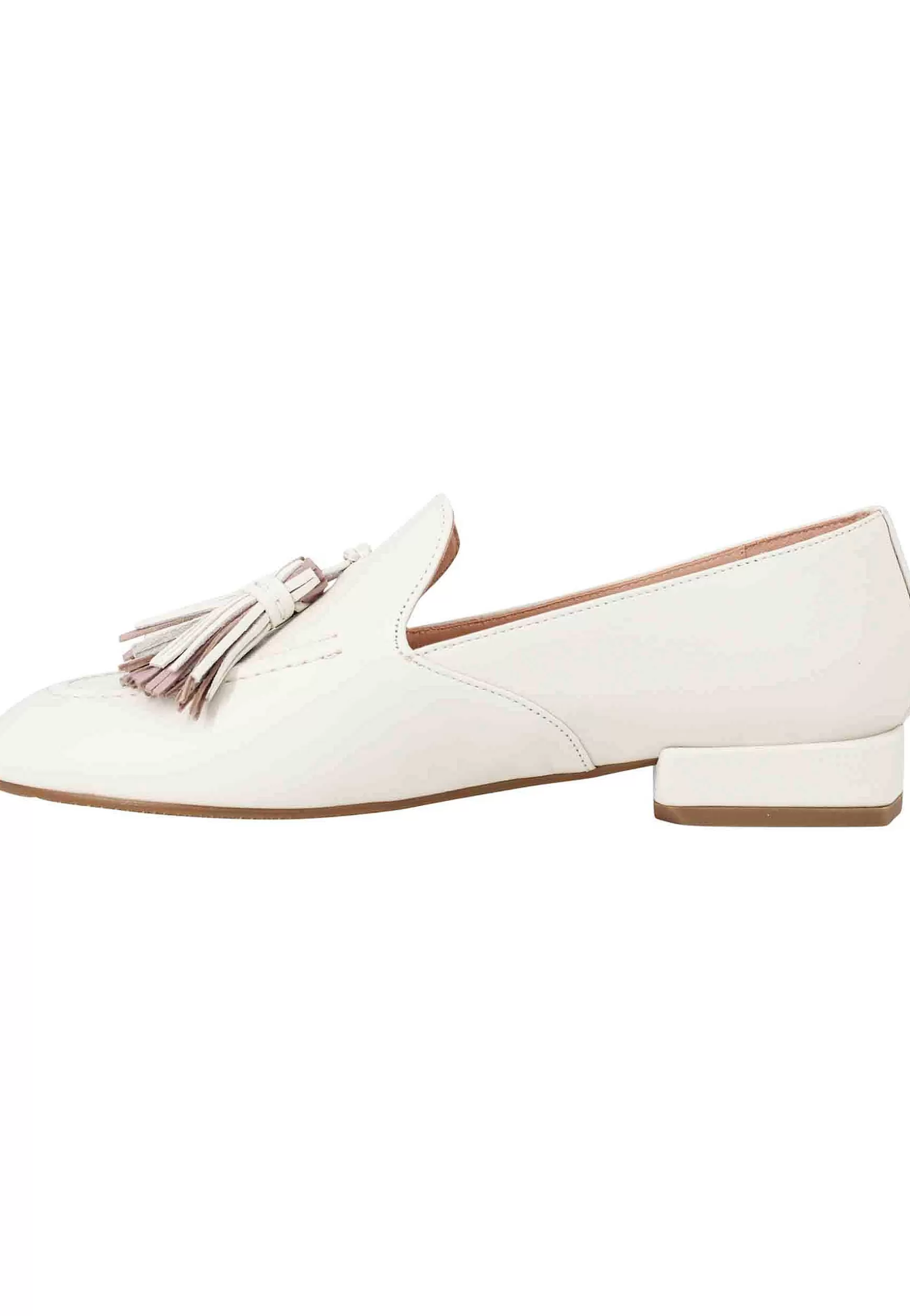 Mocassini Donna In Pelle Panna Con Nappine E Suola In Gomma*Lorenzo Mari Cheap