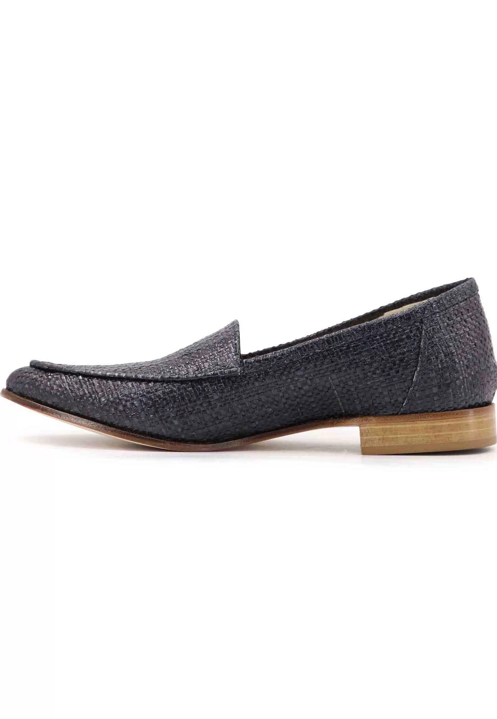 Mocassini Donna In Rafia Bu Con Con Tacco Basso In Cuoio*L Cheap
