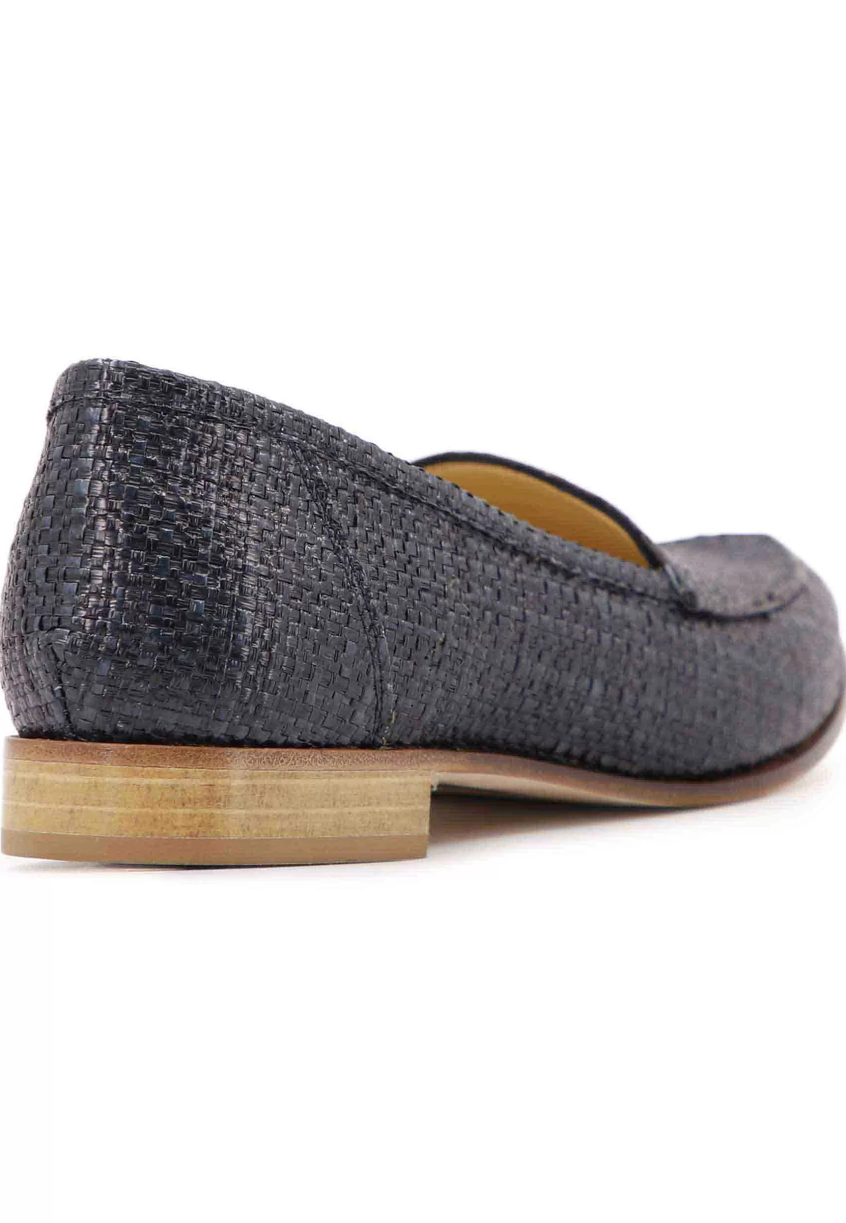 Mocassini Donna In Rafia Bu Con Con Tacco Basso In Cuoio*L Cheap