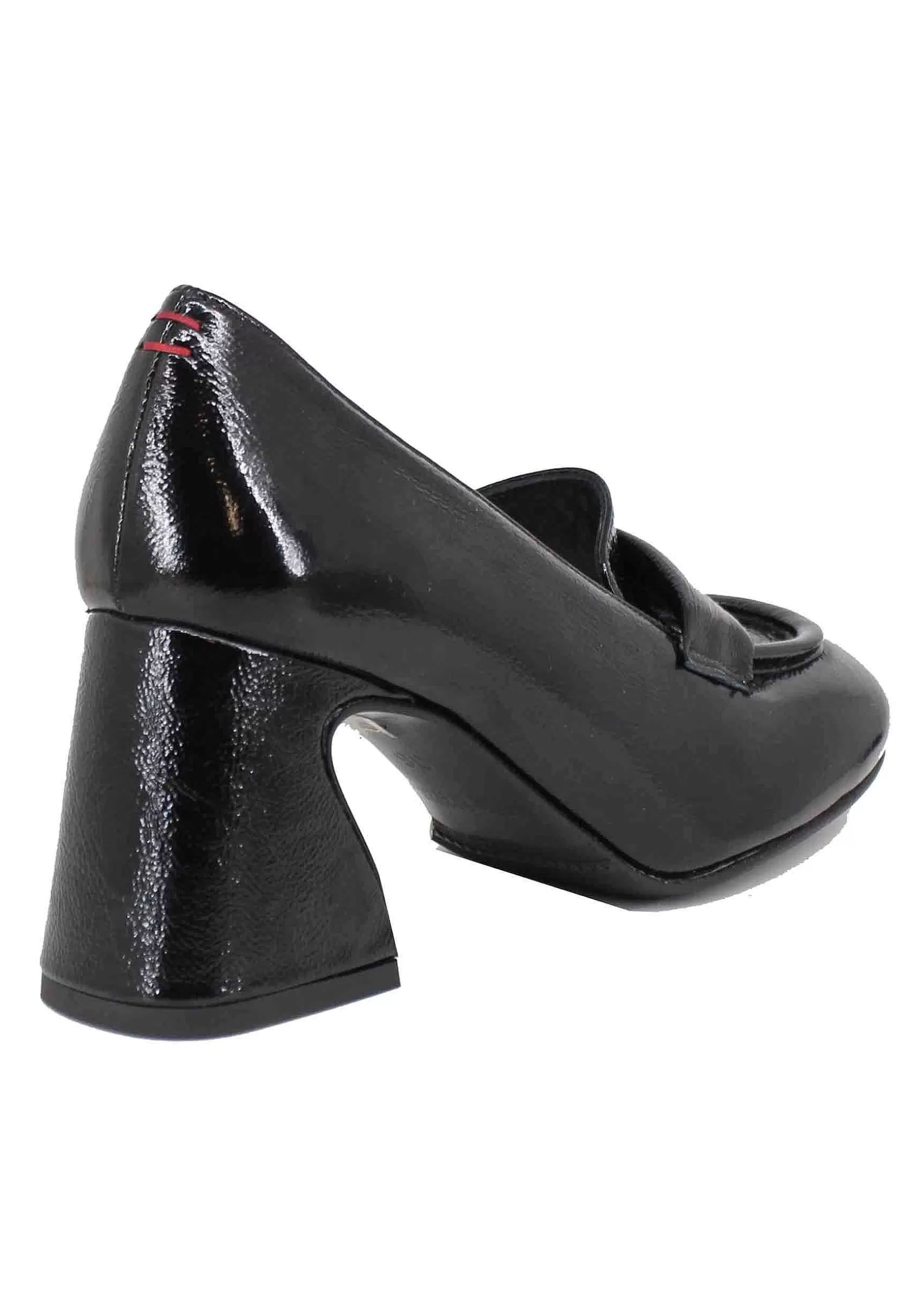 Mocassini Donna In Vernice Nera Con Tacco Alto E Punta Tonda** Best