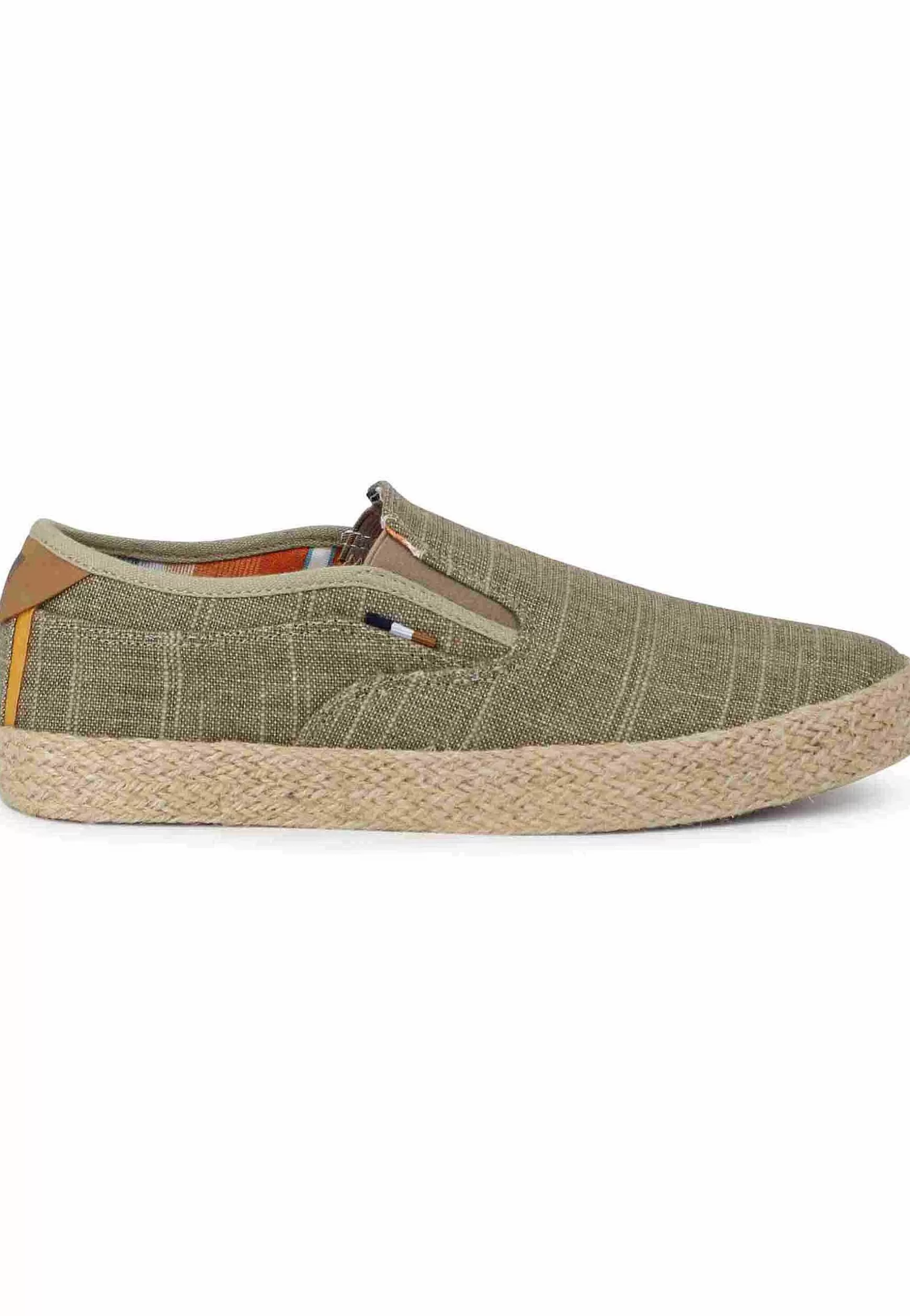 Mocassini Uomo Calypso Slip On Rope In Tessuto Sabbia Con Suola In Corda*Wrangler Shop