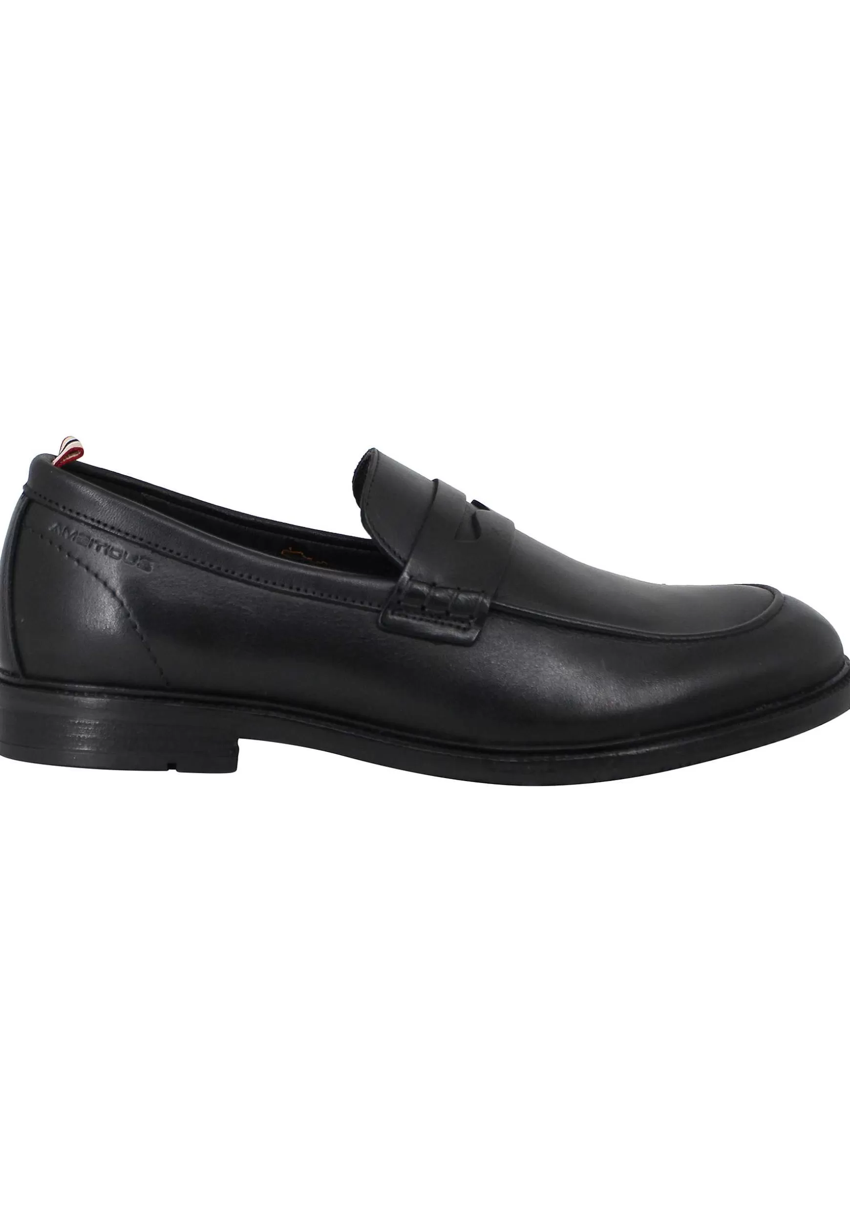 Mocassini Uomo Caye In Pelle Nera Con Suola In Cuoio E Gomma*Ambitious Flash Sale