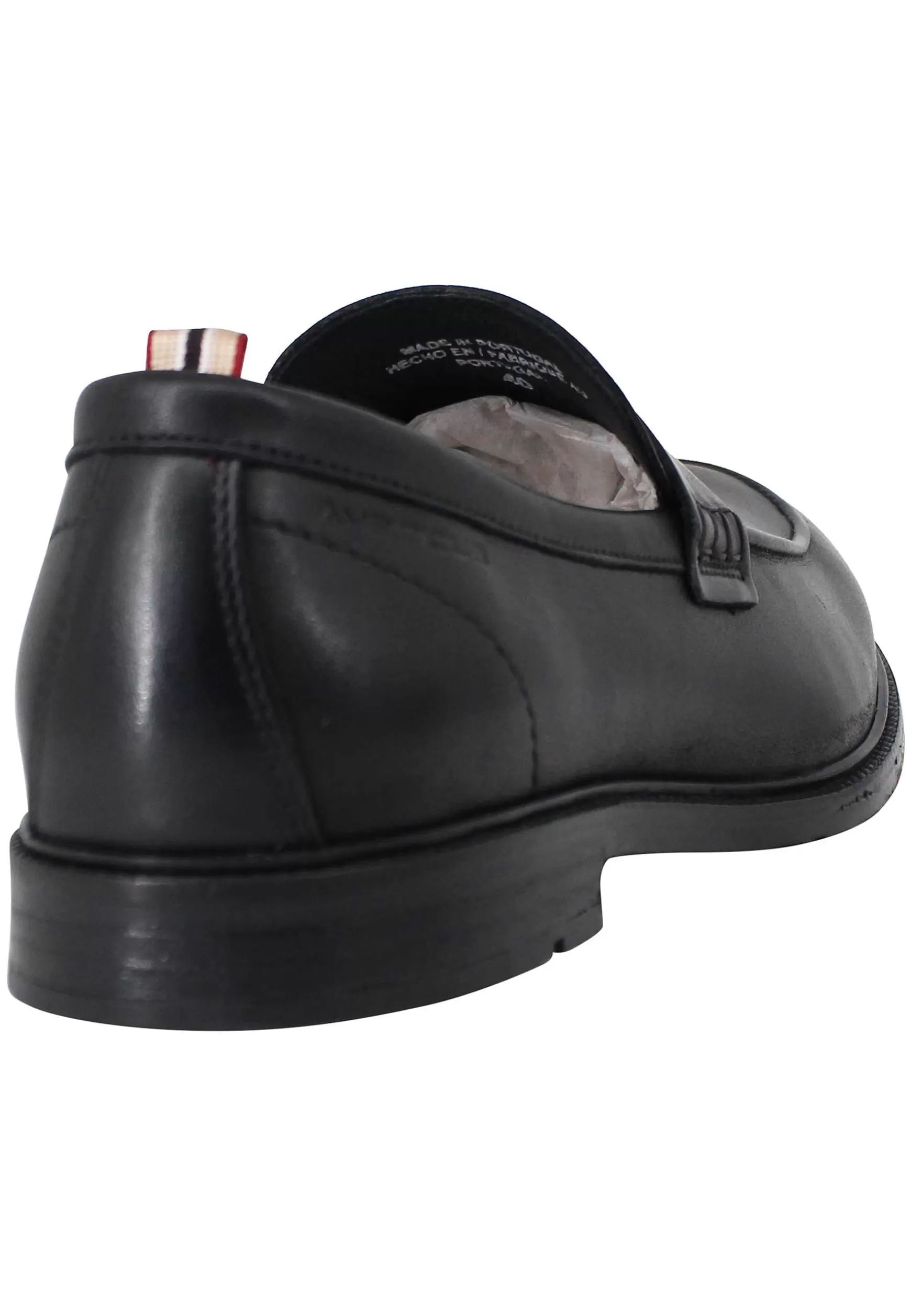 Mocassini Uomo Caye In Pelle Nera Con Suola In Cuoio E Gomma*Ambitious Flash Sale