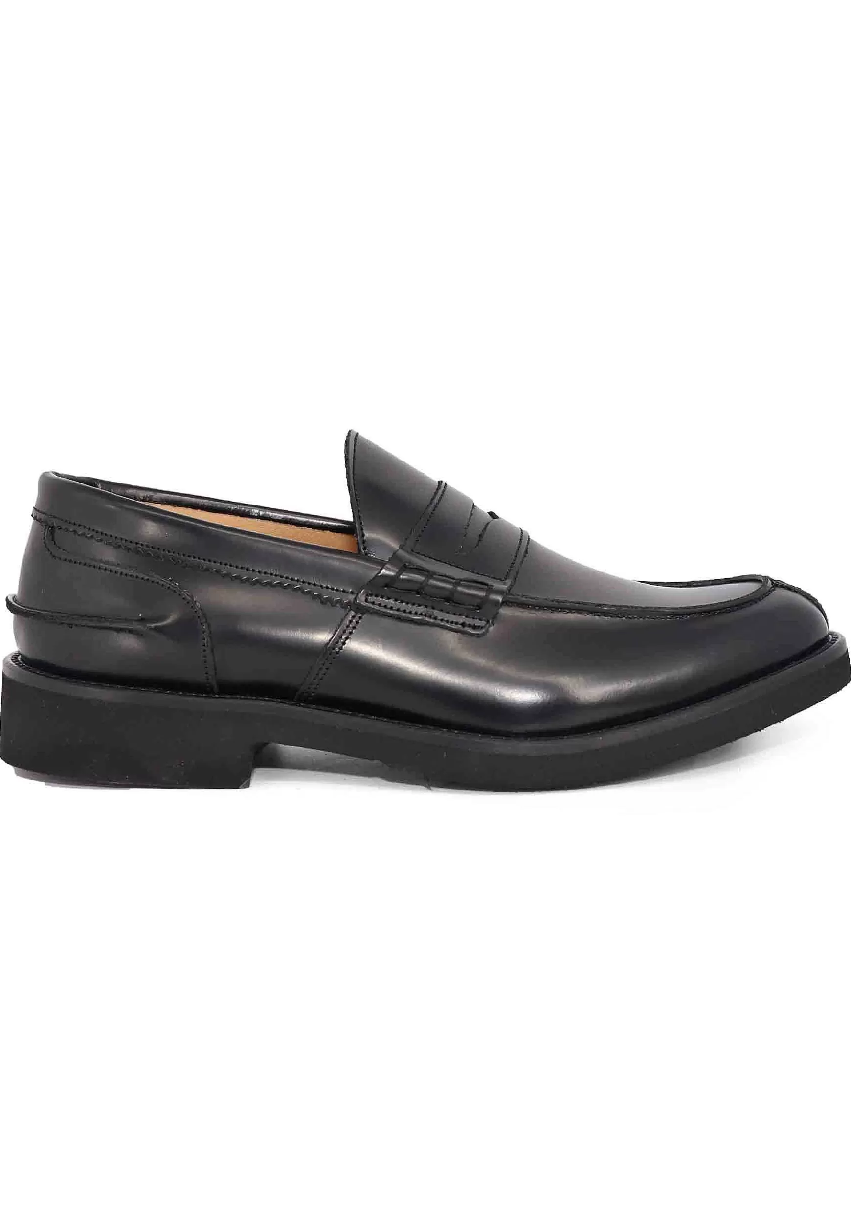 Mocassini Uomo In Pelle Nera Con Suola In Gomma Ultra Light** Shop