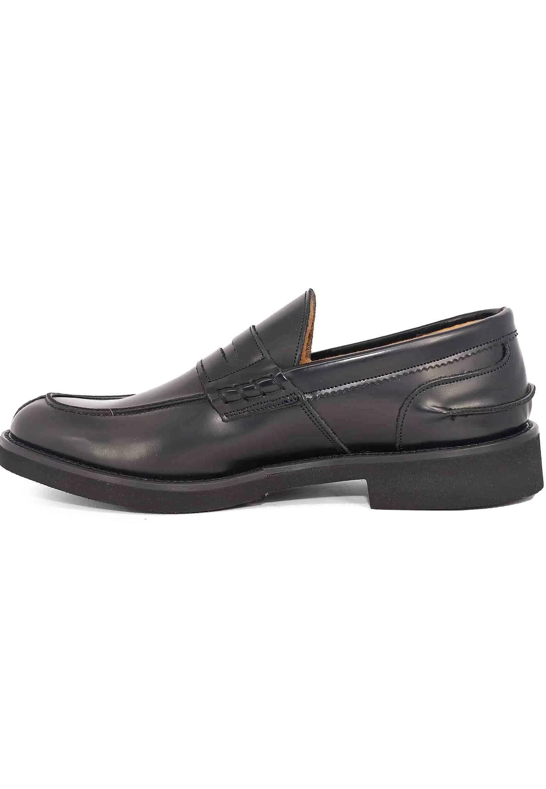 Mocassini Uomo In Pelle Nera Con Suola In Gomma Ultra Light** Shop
