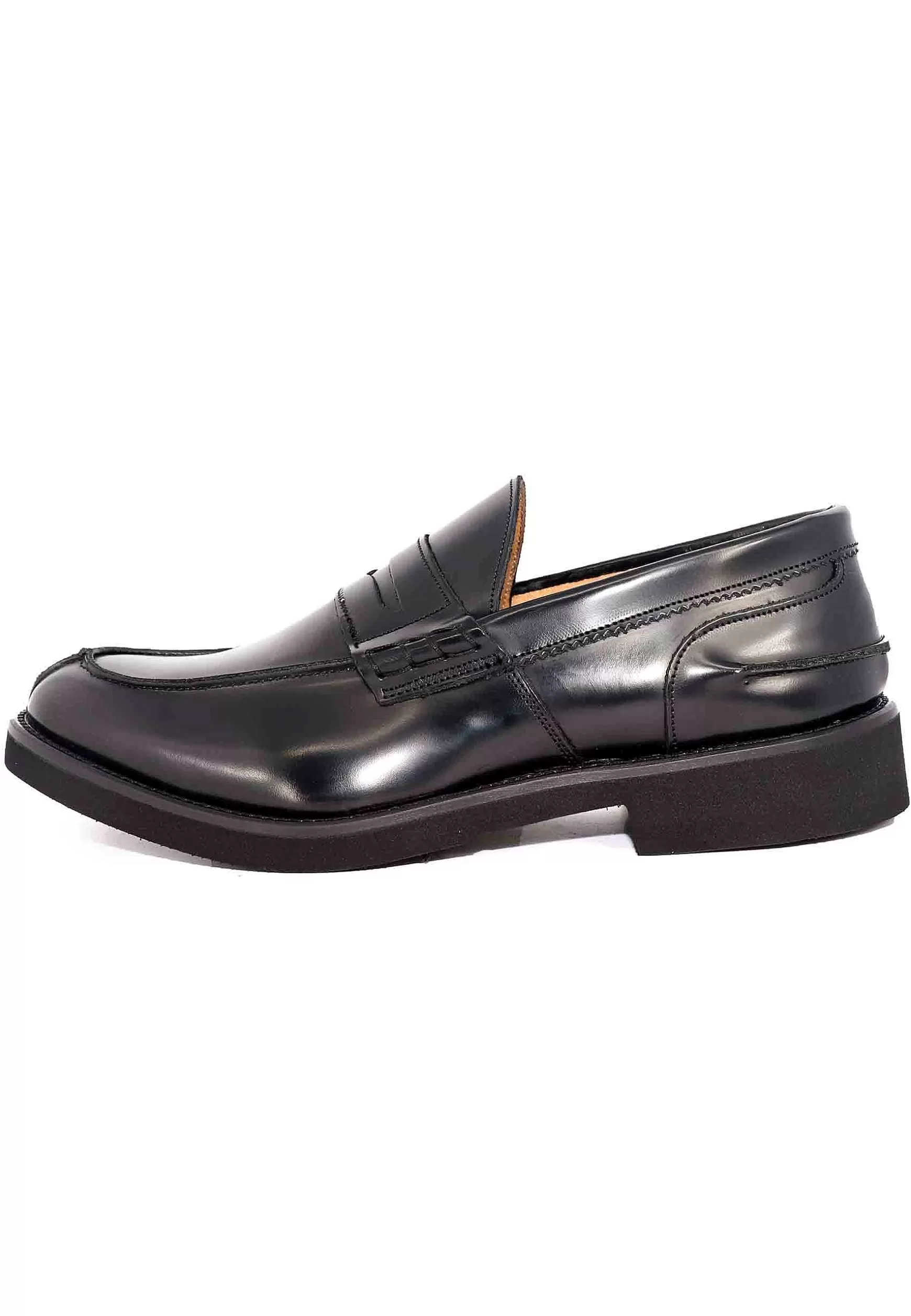 Mocassini Uomo In Pelle Nera Con Suola In Gomma Ultra Light** Shop