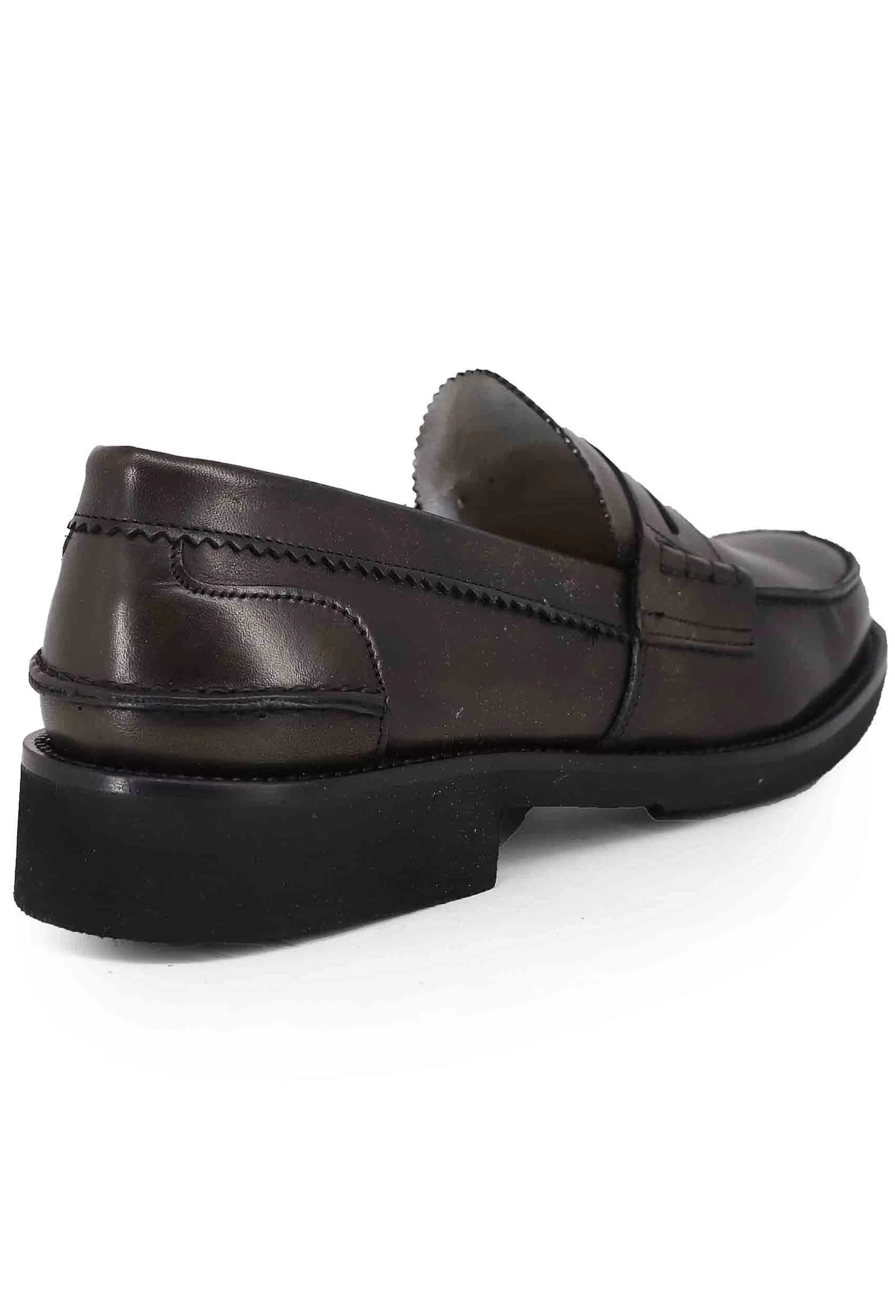 Mocassini Uomo In Pelle Testa Di Moro Con Suola In Gomma Extra Light** Flash Sale