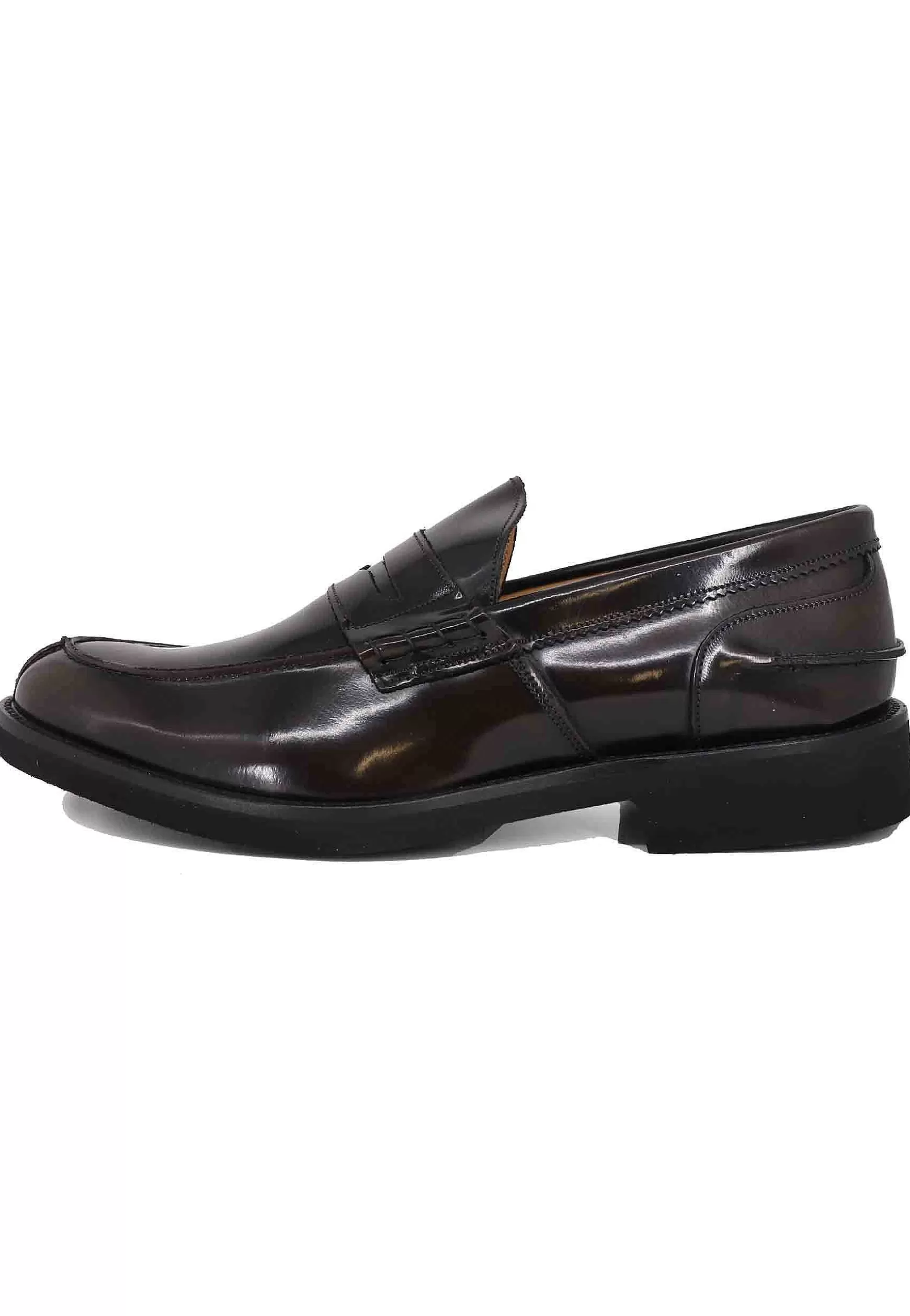Mocassini Uomo In Pelle Testa Di Moro Con Suola In Gomma Ultra Light** Cheap