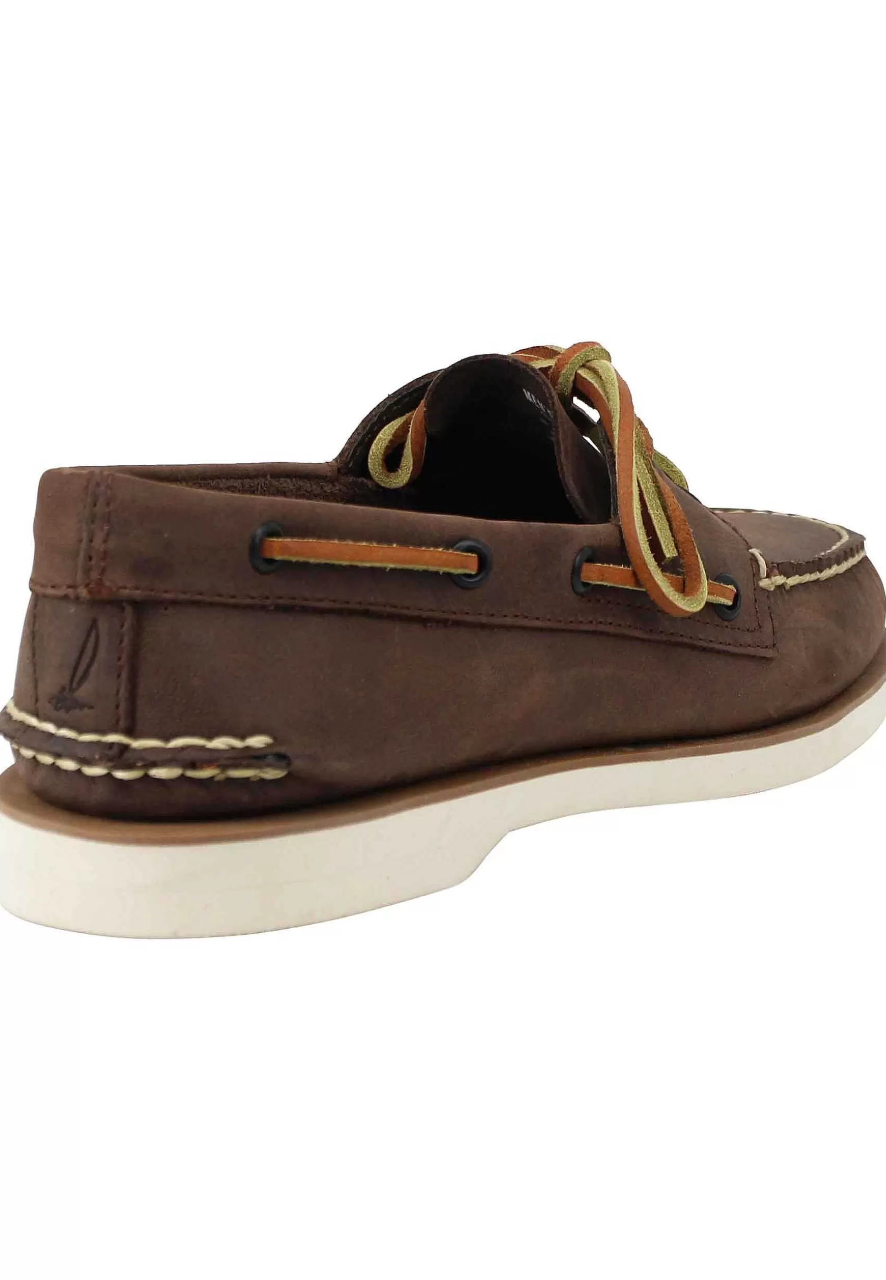 Mocassini Uomo Top Sider In Pelle Cuoio Con Lacci In Pelle E Suola In Gomma*Sperry Top Sider Sale