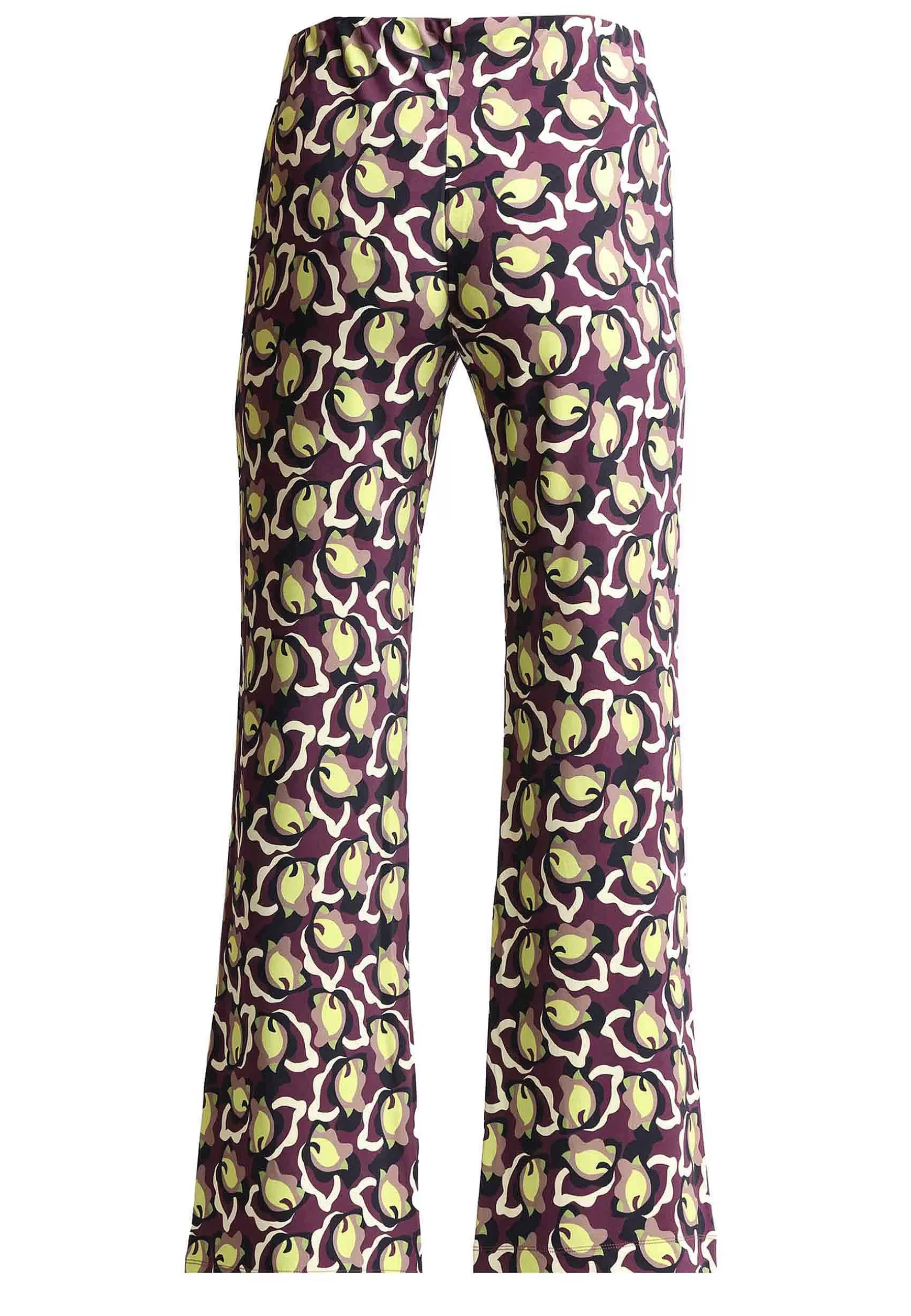 Pantaloni Donna Camoleaves In Jersey Verde E Testa Di Moro*Maliparmi Online
