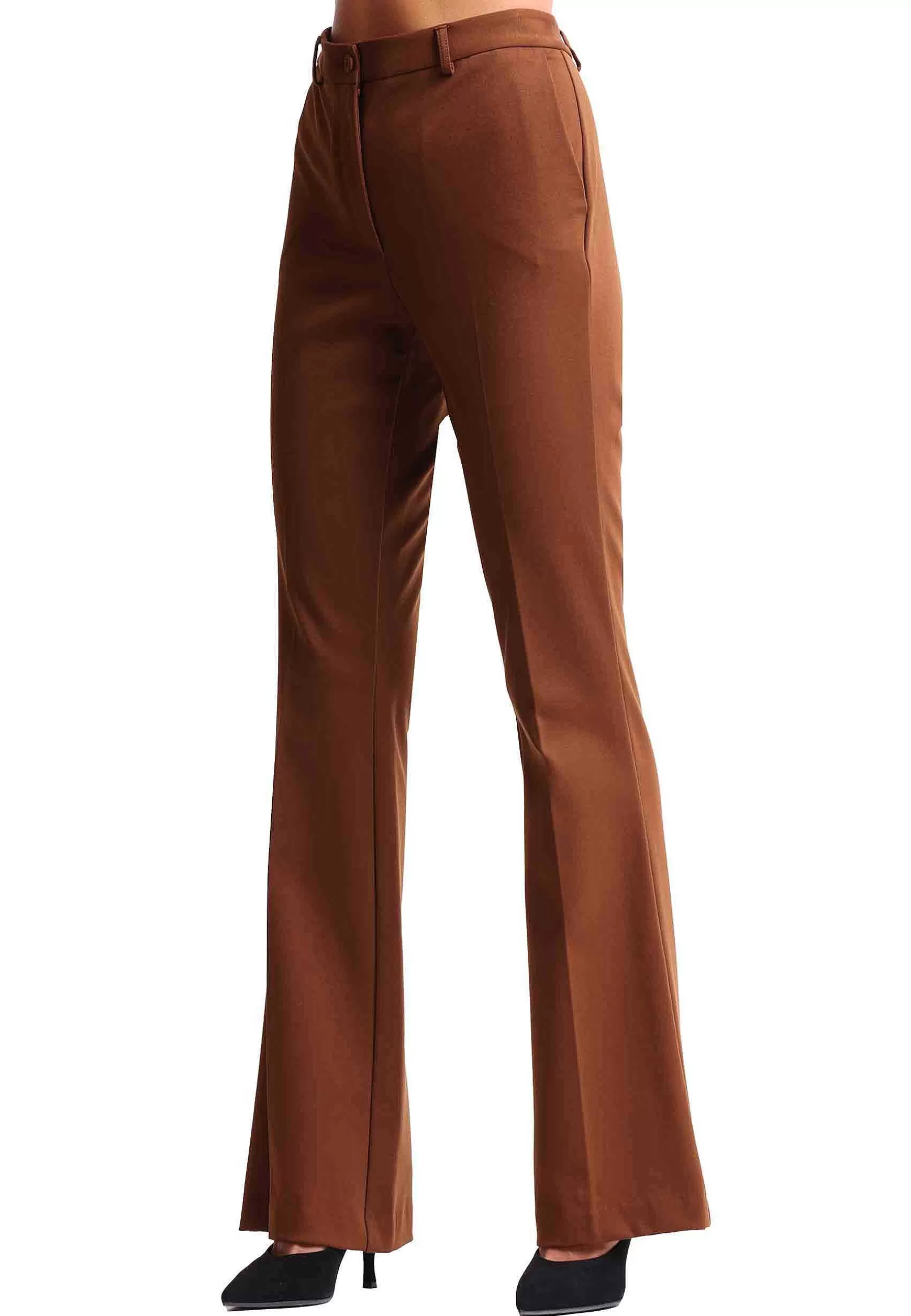 Pantaloni Donna Comfy Jersey In Jersey Orzo Con Tasche All'Inglese*Maliparmi Cheap