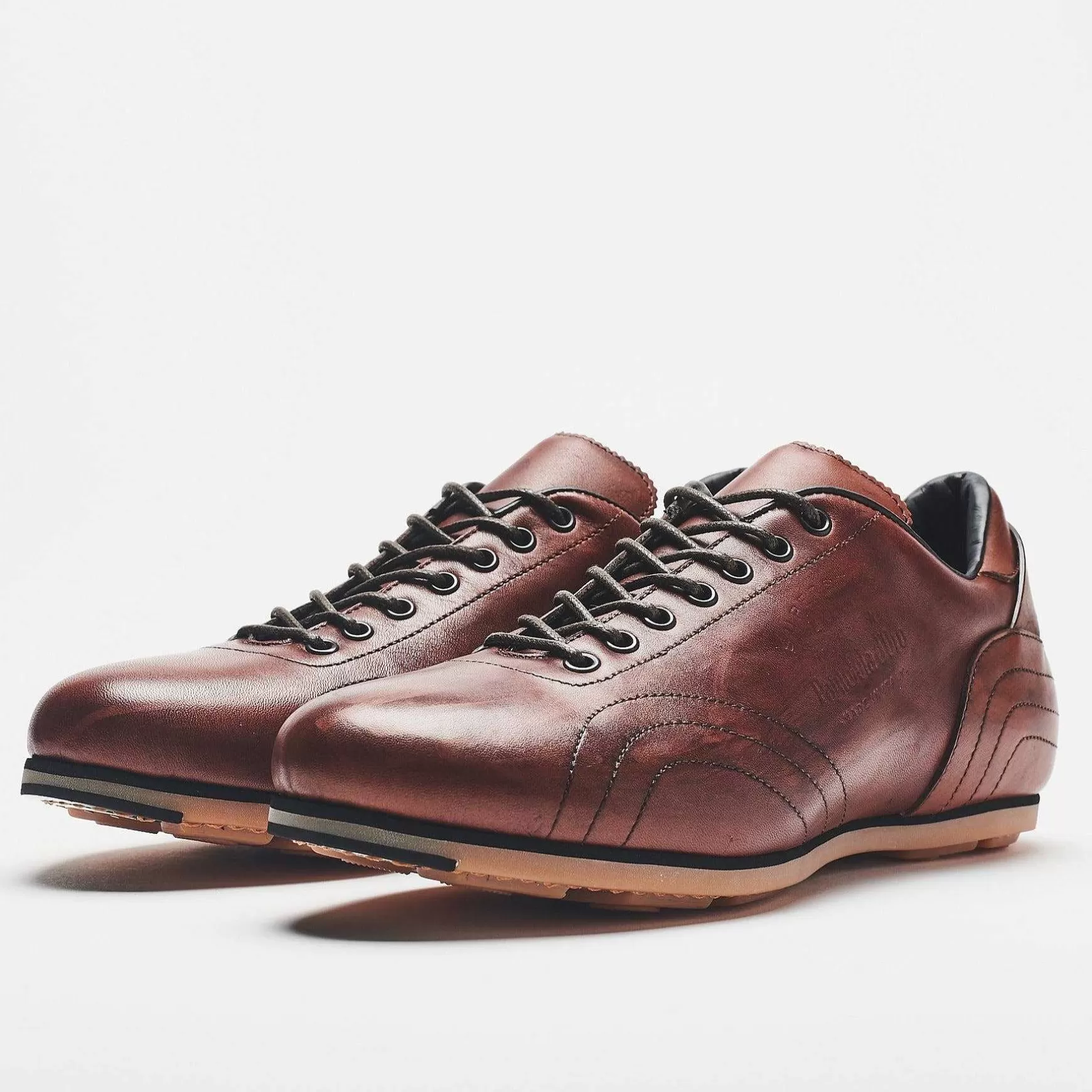 'Oro Scarpe Classiche In Pelle Superleggera Brown Men's*Pantofola d Outlet