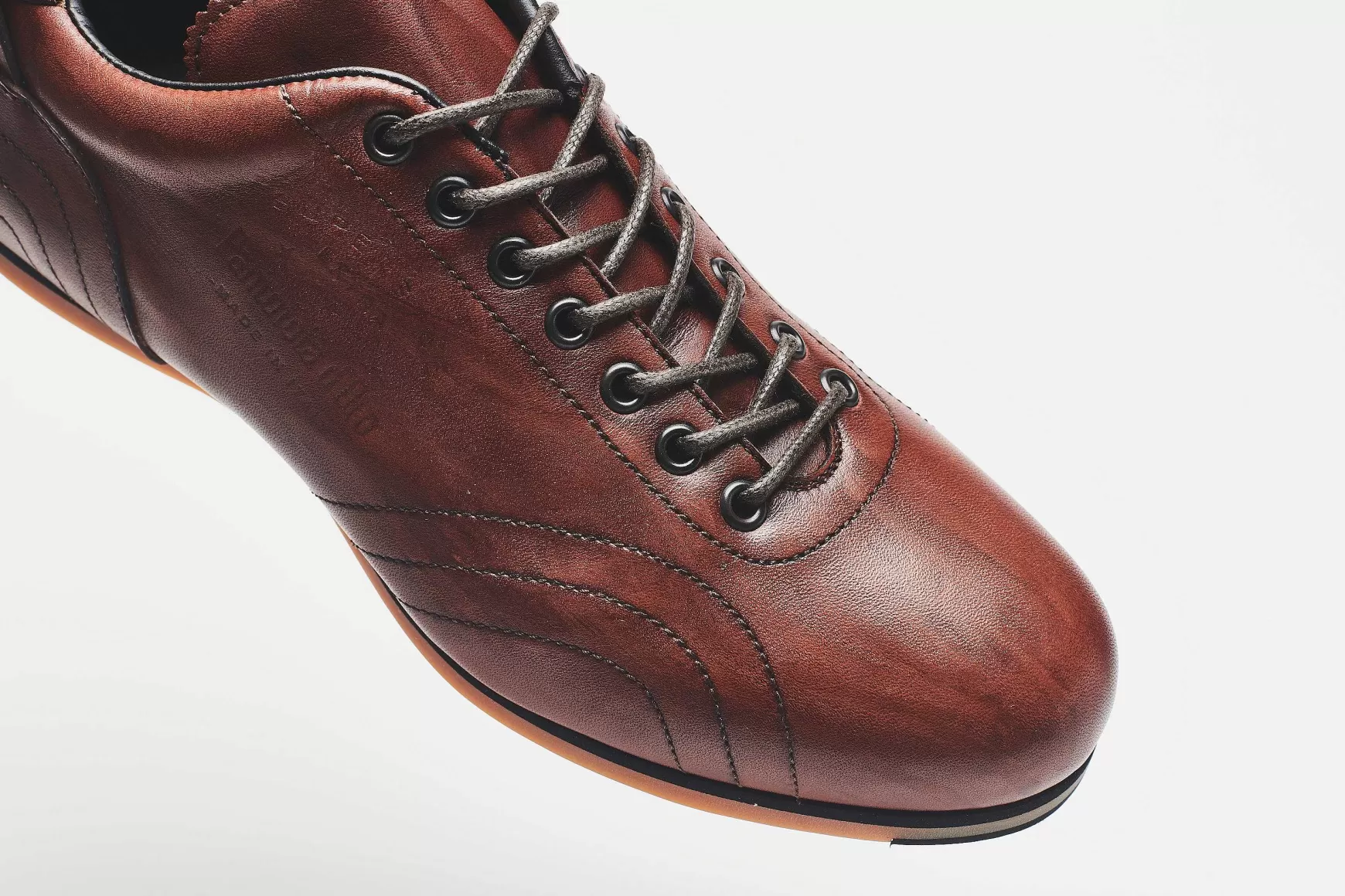 'Oro Scarpe Classiche In Pelle Superleggera Brown Men's*Pantofola d Outlet