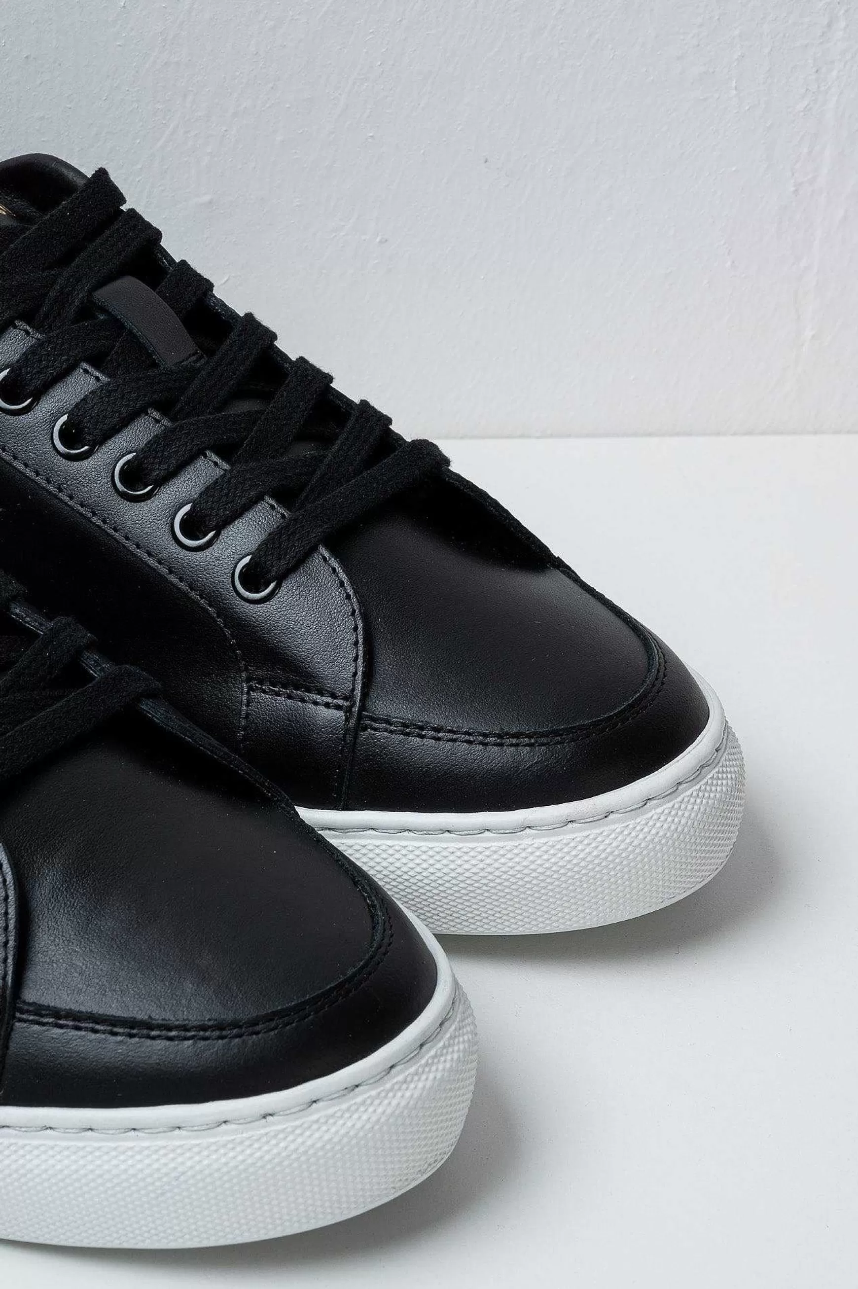 'Oro Sneakers In Pelle Top Spin Black Men's Promo*Pantofola d Best