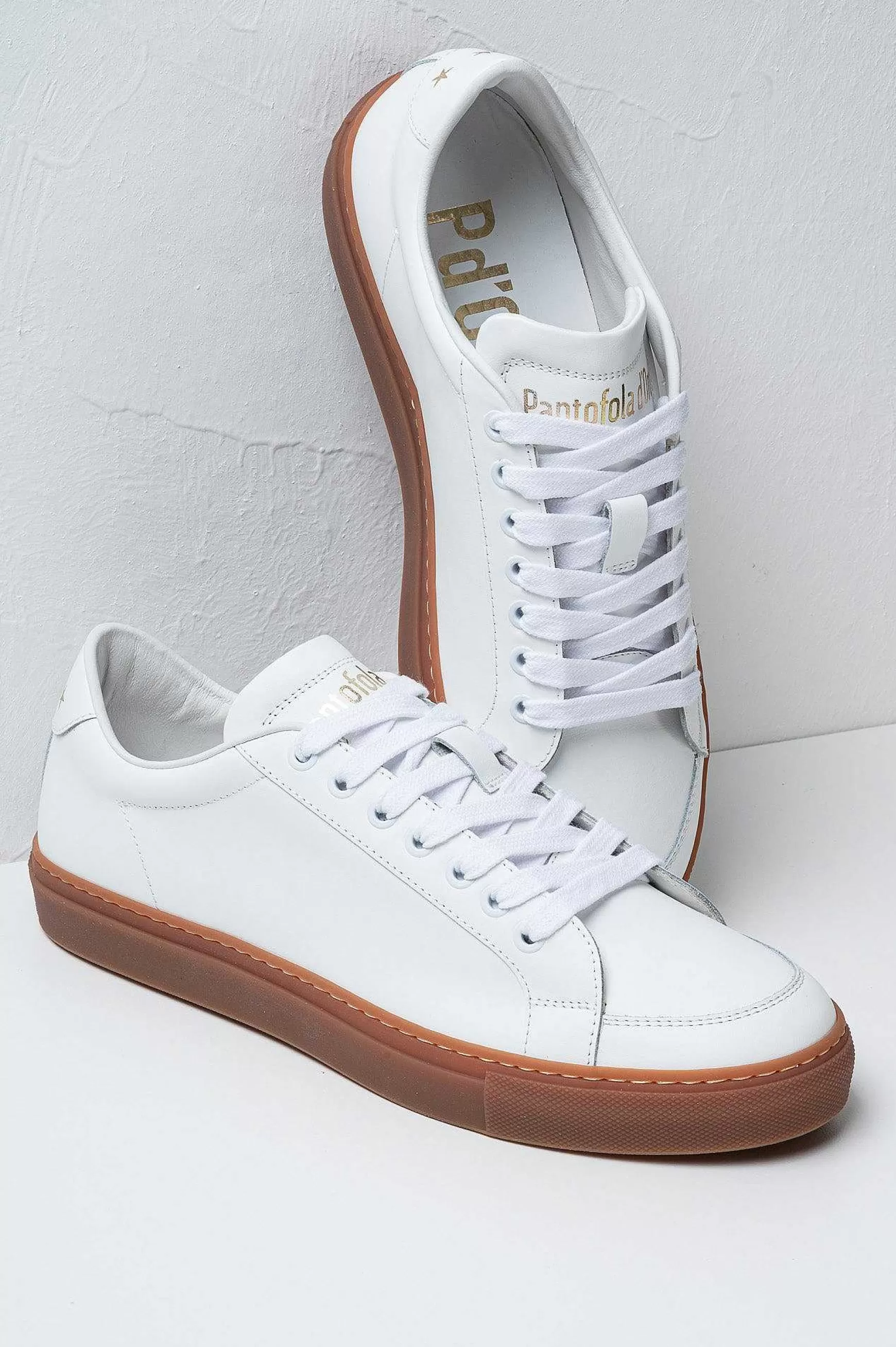 'Oro Sneakers In Pelle Top Spin Multicolor Men's Promo*Pantofola d Shop