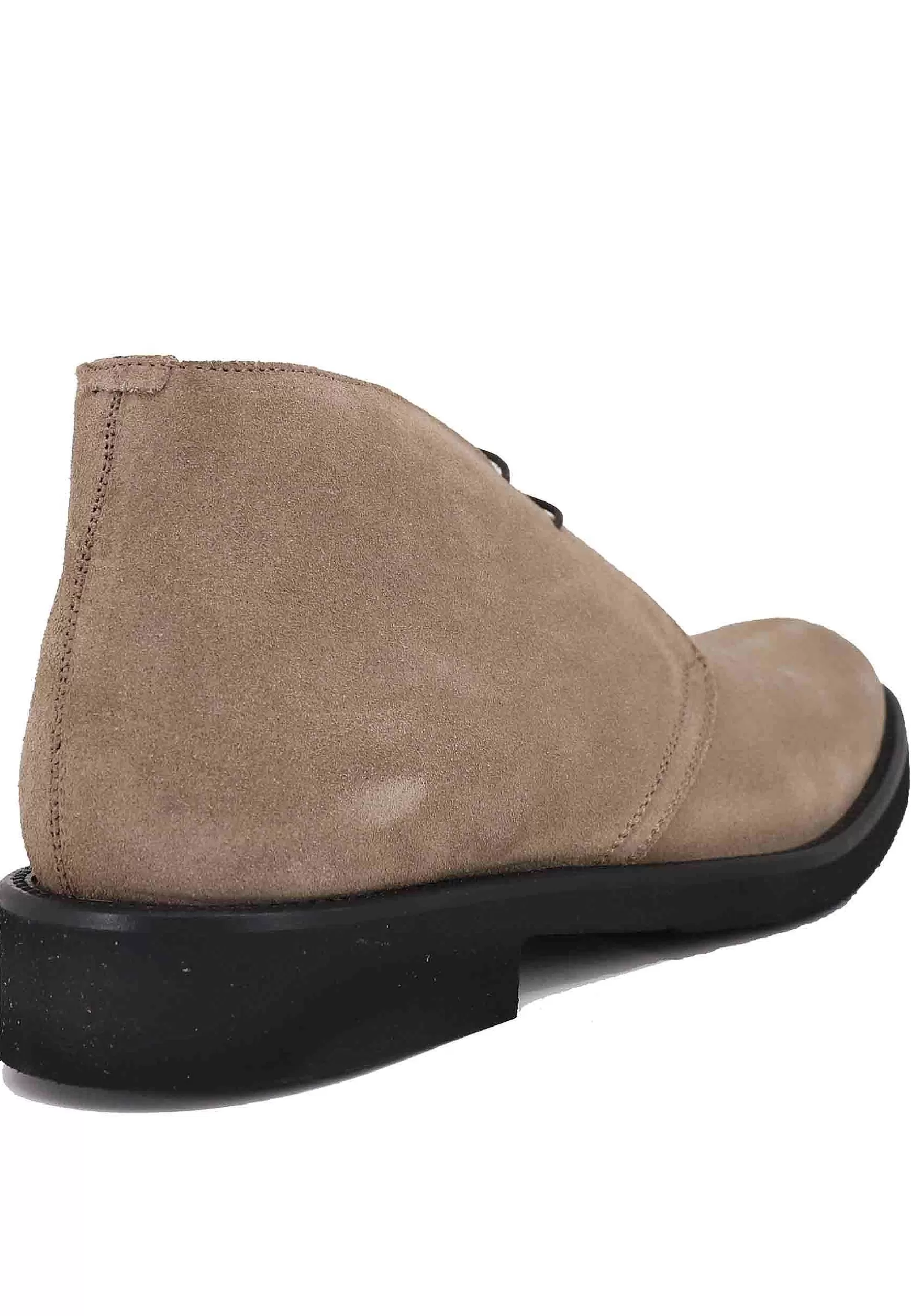 Polacchine Uomo In Camoscio Beige Con Suola In Gomma Ultra Leggera** Online