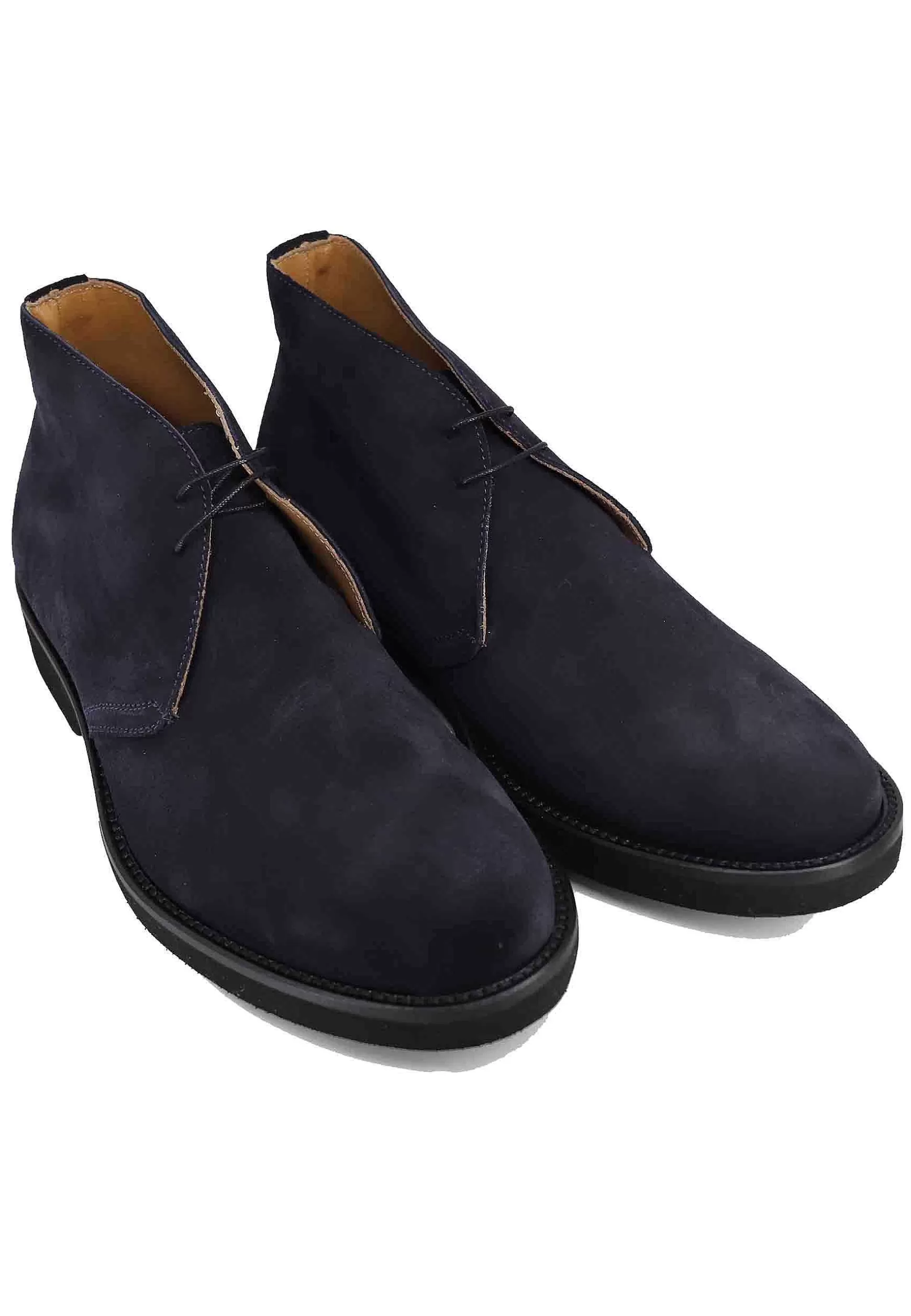 Polacchine Uomo In Camoscio Blu Con Suola In Gomma Ultra Leggera** Flash Sale