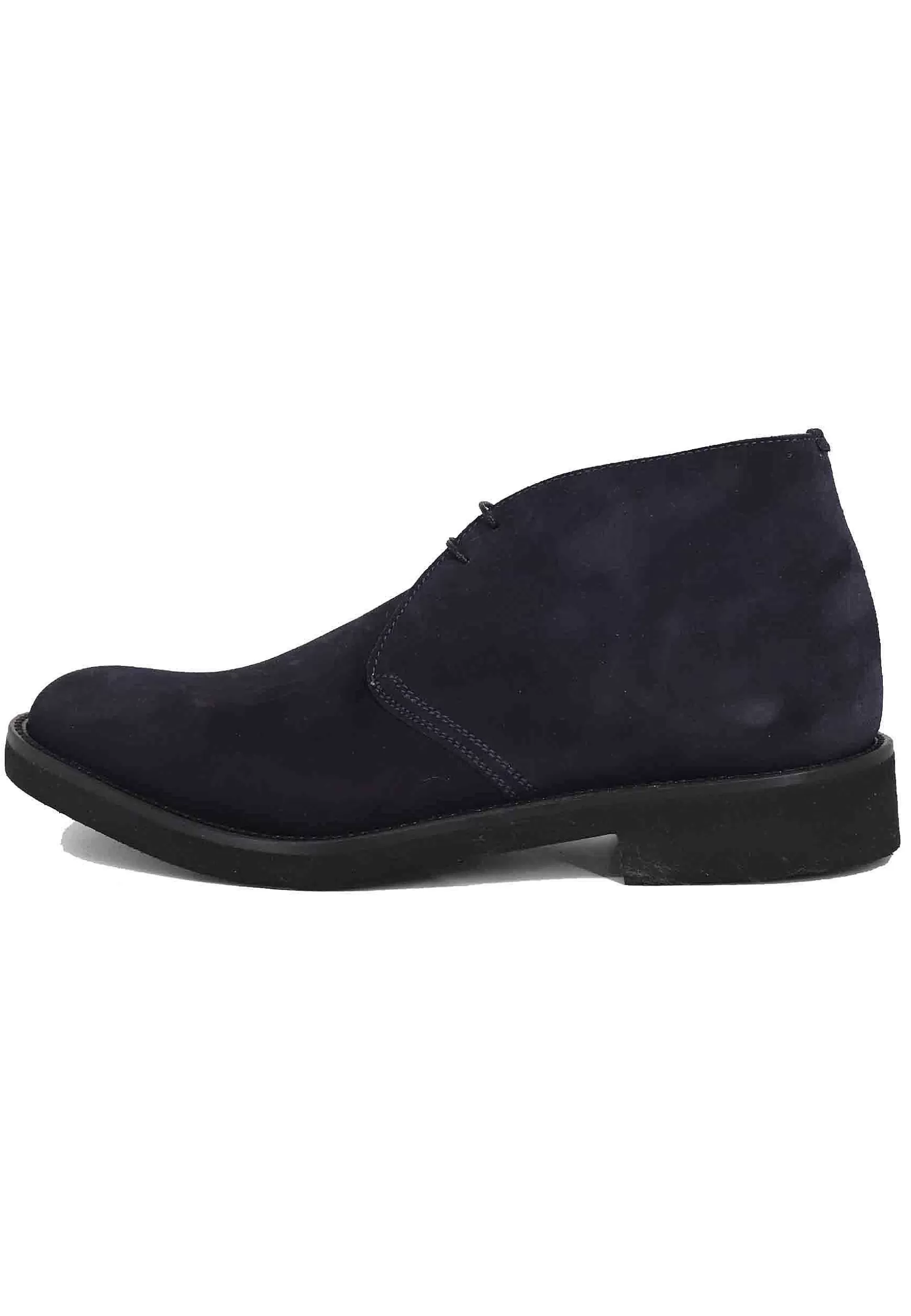 Polacchine Uomo In Camoscio Blu Con Suola In Gomma Ultra Leggera** Flash Sale