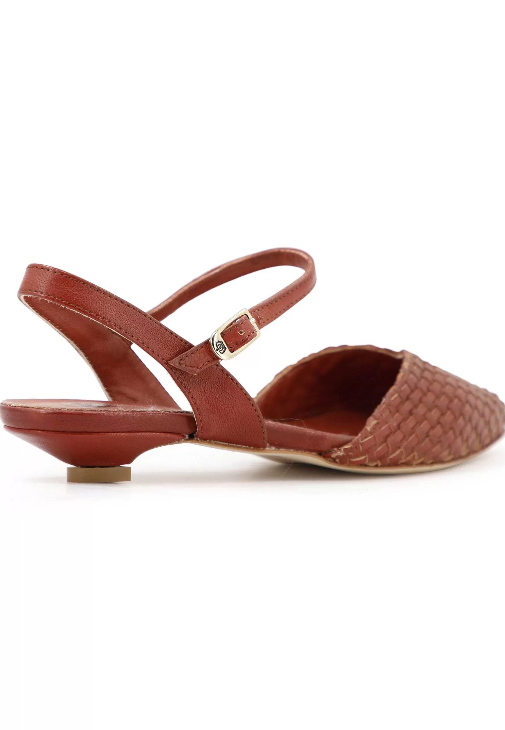 Sandai Bassi Donna In Camoscio Mattone Con Cinturino Aa Cavigia*L Clearance