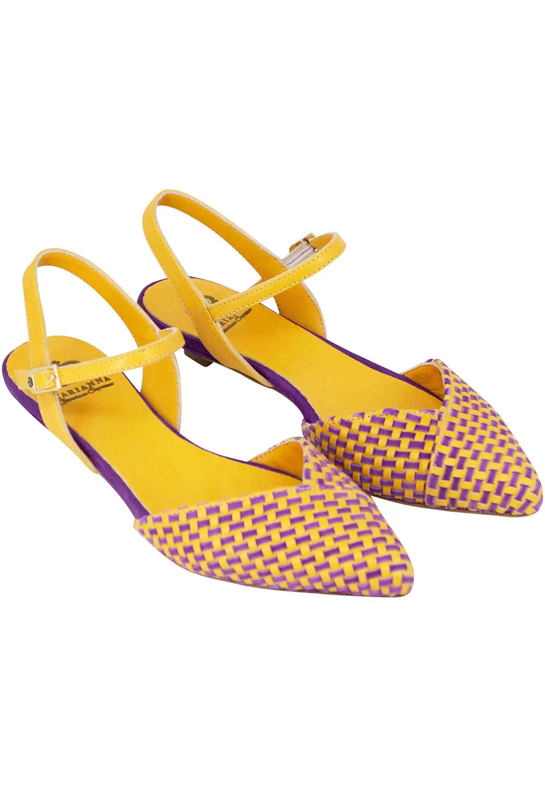 Sandai Bassi Donna In Camoscio Senape Con Cinturino Aa Cavigia*L Flash Sale