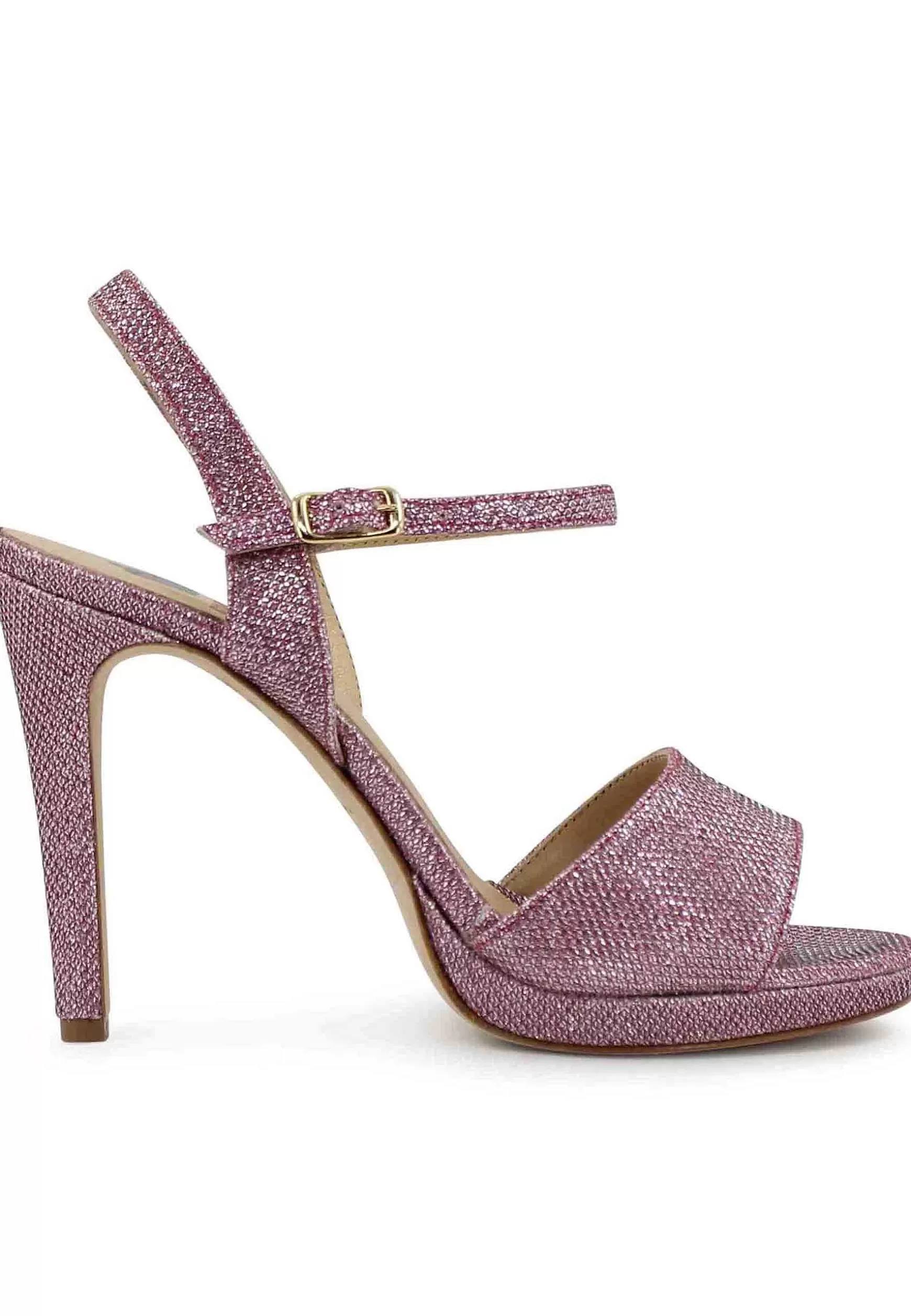 Sandai Donna In Gitter Rosa Con Tacco Ato A Spio*L Best