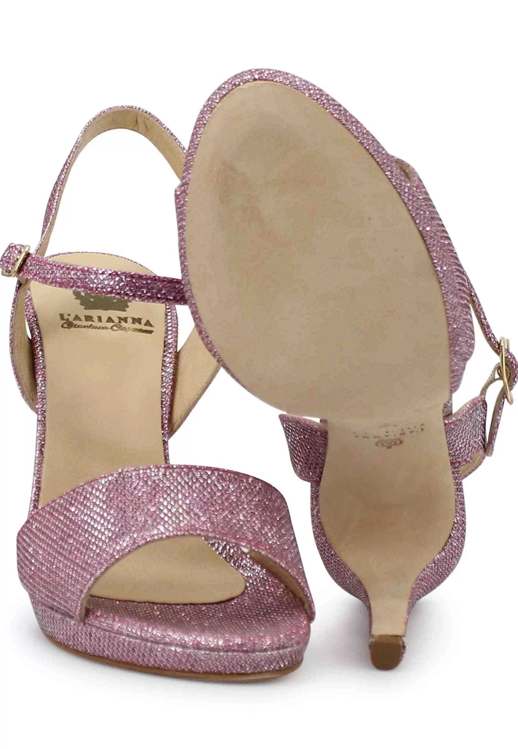Sandai Donna In Gitter Rosa Con Tacco Ato A Spio*L Best