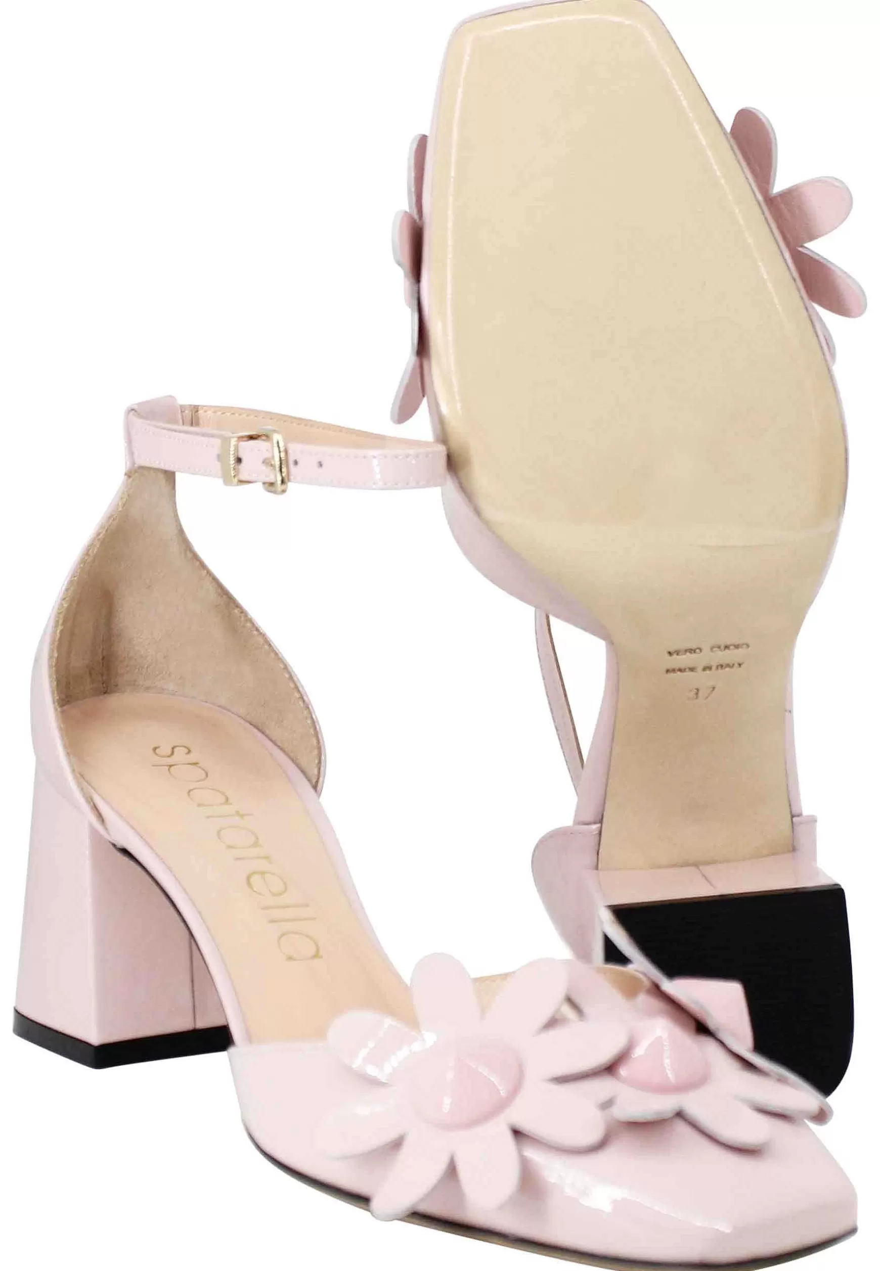 Sandali Donna In Naplack Rosa Con Accessori In Tinta** Cheap
