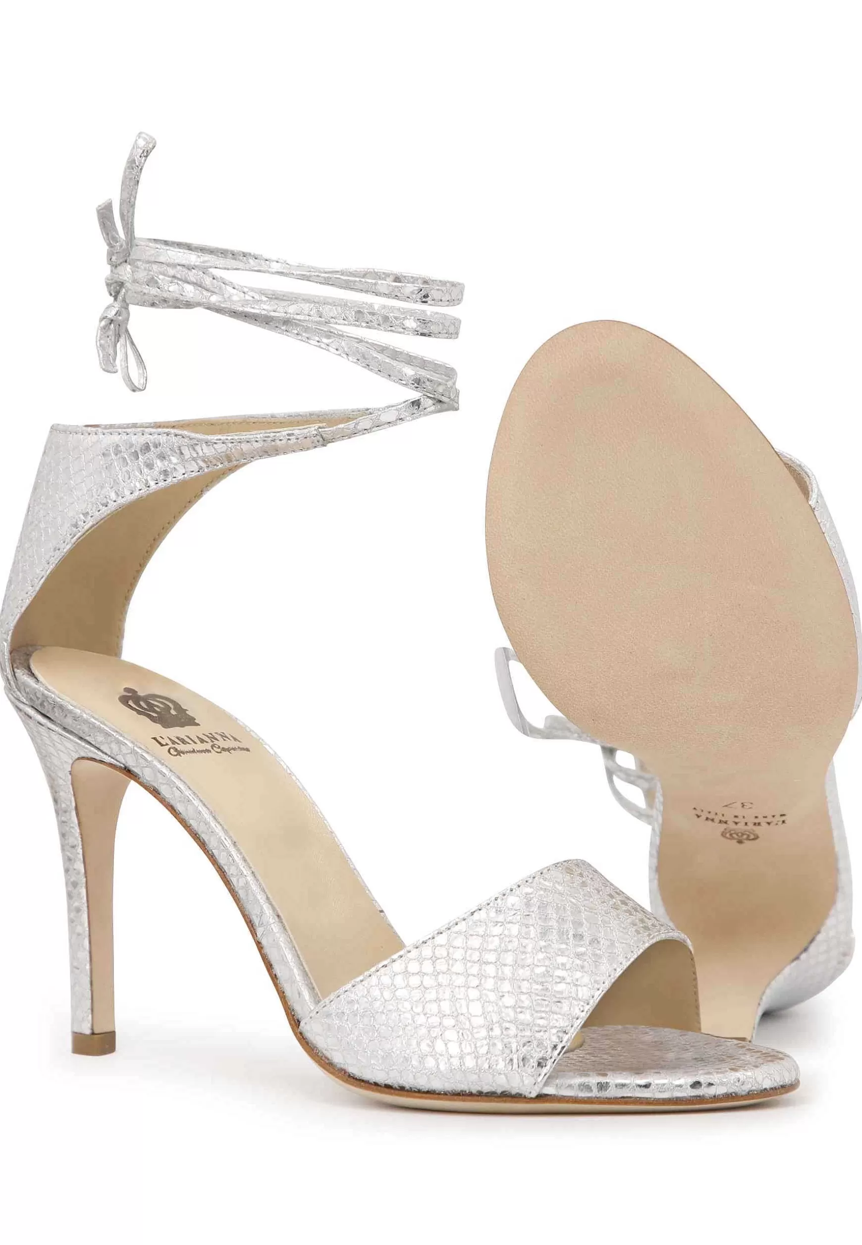 Sandai Donna In Pee Argento Tacco Ato Con Tacco Ato E accetti Aa Cavigia*L Hot