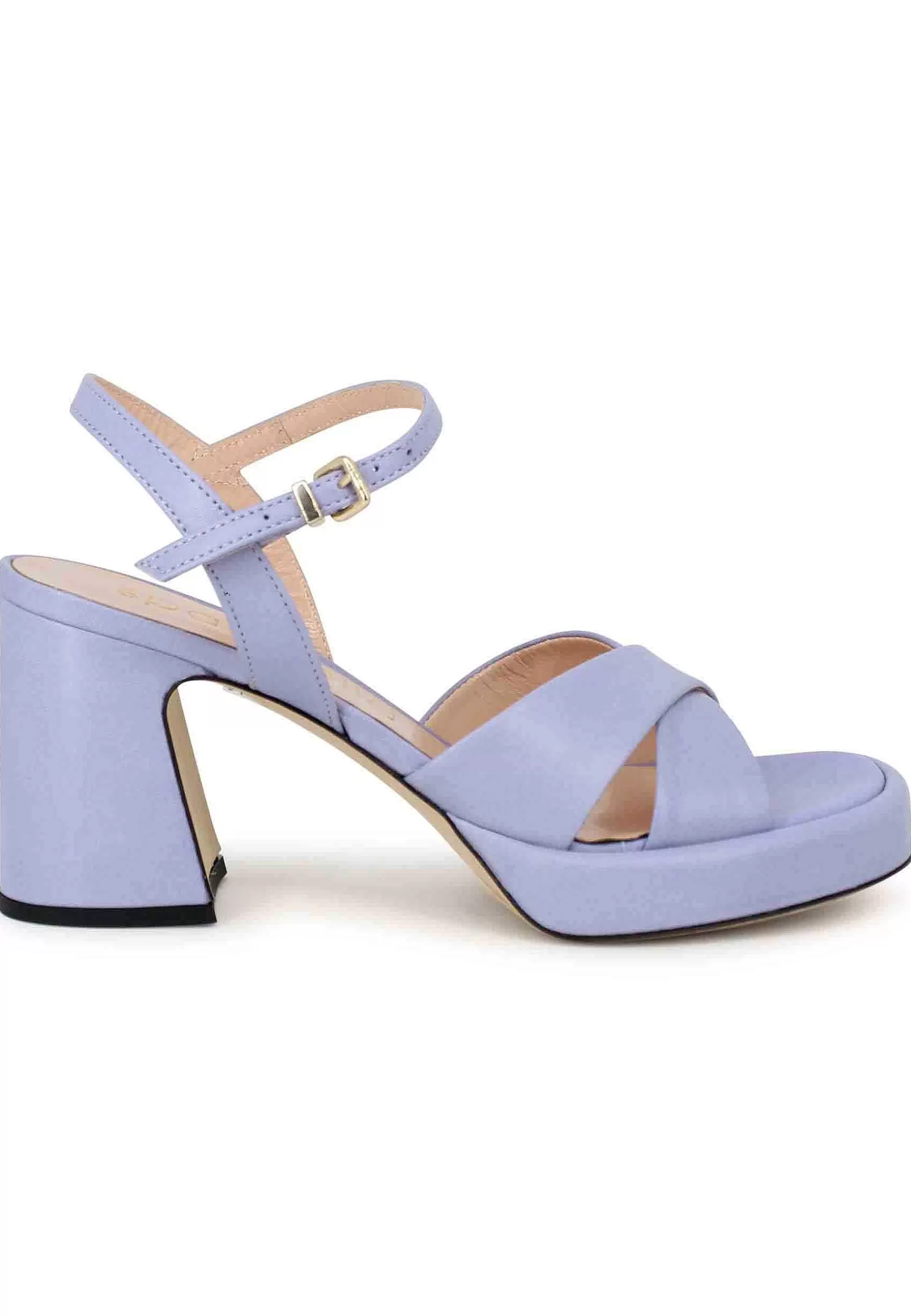 Sandali Donna In Pelle Glicine Con Tacco Alto E Cinturino Alla Caviglia** Online