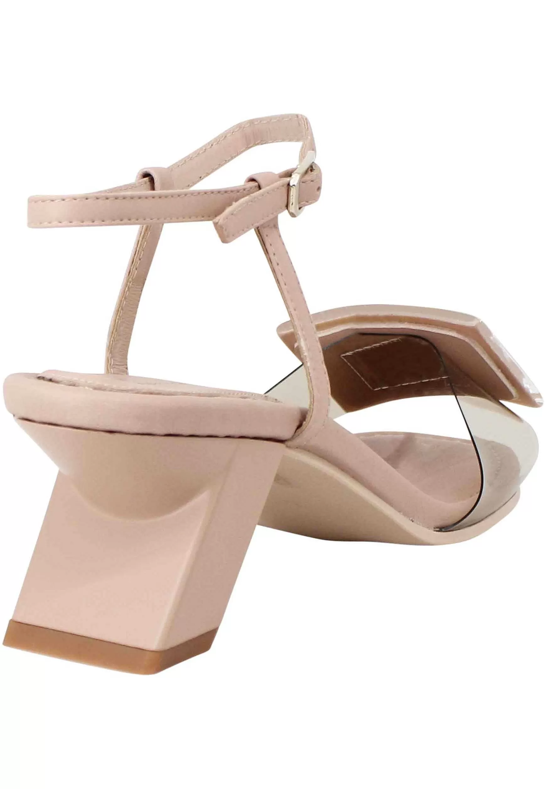 Sandali Donna In Pelle Nude Con Accessorio In Tinta*Daniele Ancarani Outlet