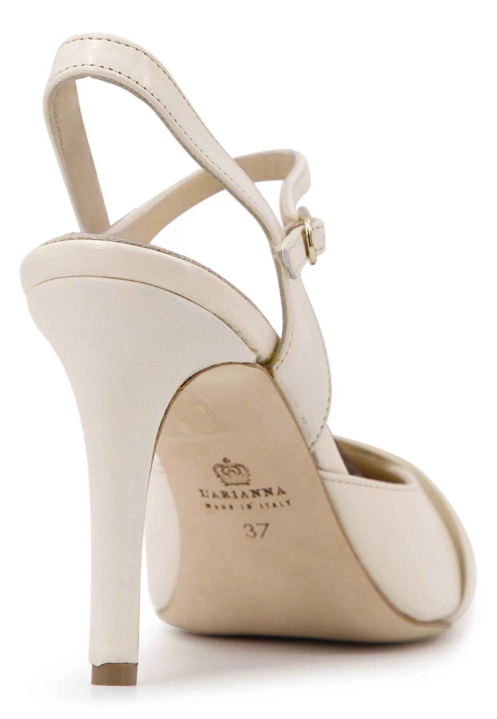 Sandai Donna In Pee Off White Con Tacco Ato E Cinturino Aa Cavigia*L Hot