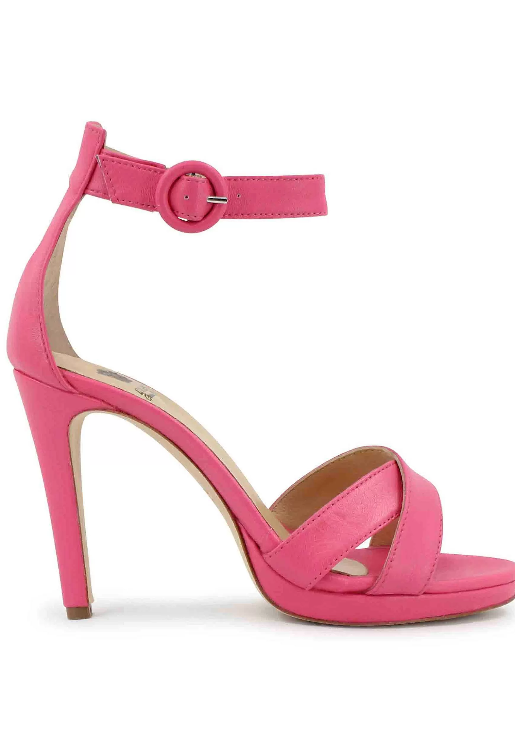 Sandai Donna In Pee Rosa Con Tacco Ato E Cinturino Aa Cavigia*L Best