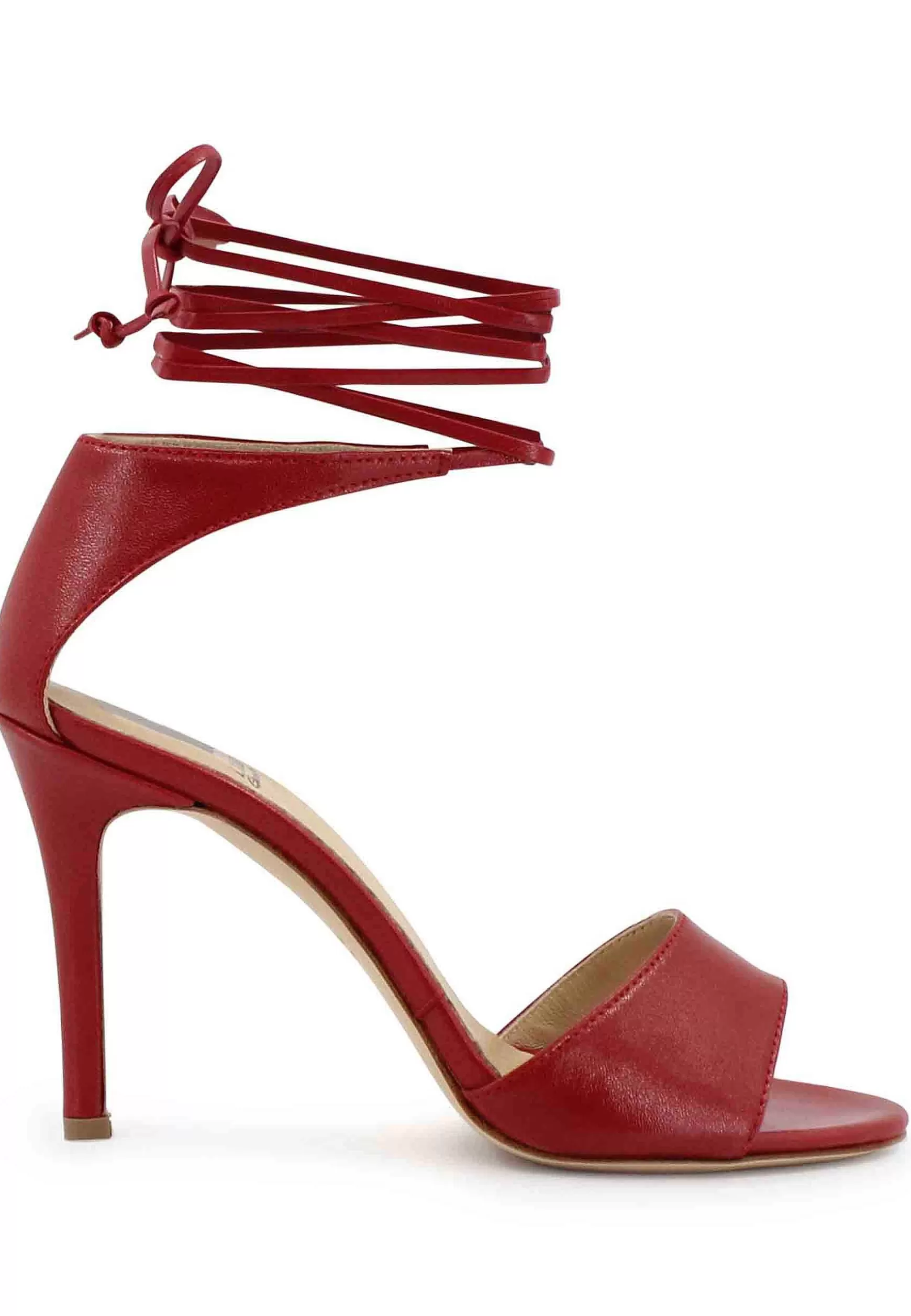 Sandai Donna In Pee Rosso Tacco Ato Con Tacco Ato E accetti Aa Cavigia*L Fashion