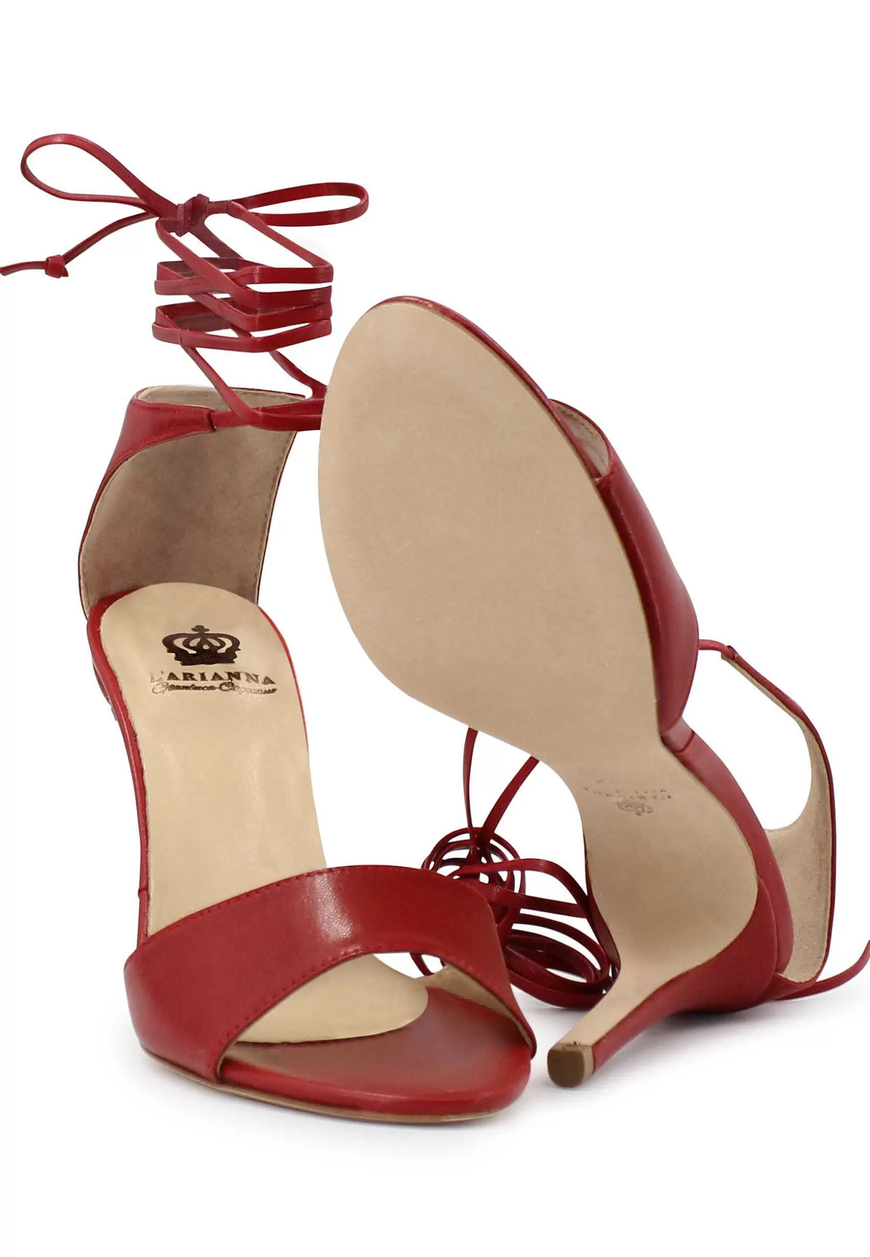 Sandai Donna In Pee Rosso Tacco Ato Con Tacco Ato E accetti Aa Cavigia*L Fashion