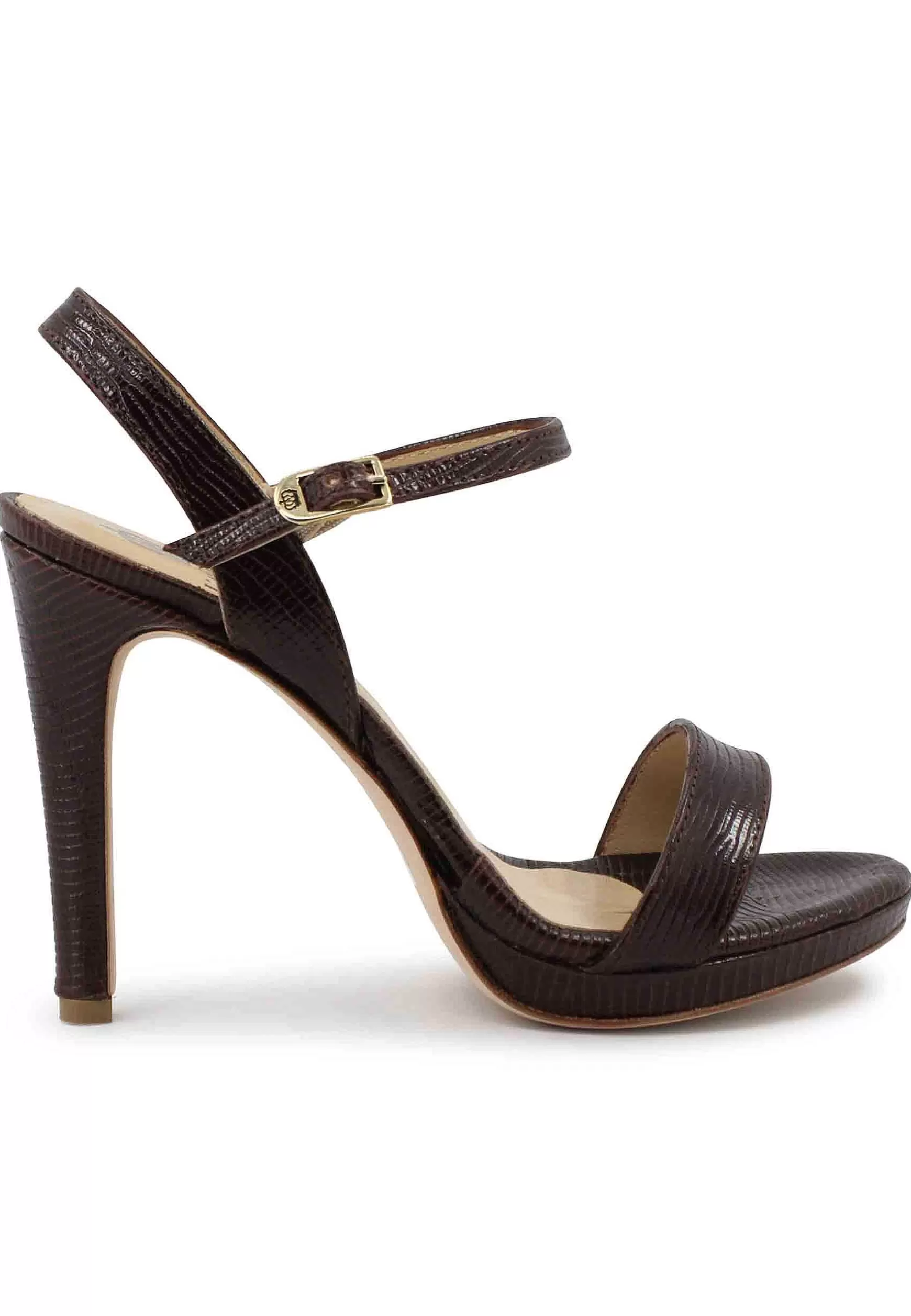 Sandai Donna In Pee Testa Di Moro Con Tacco Ato E Cinturino Aa Cavigia*L Clearance