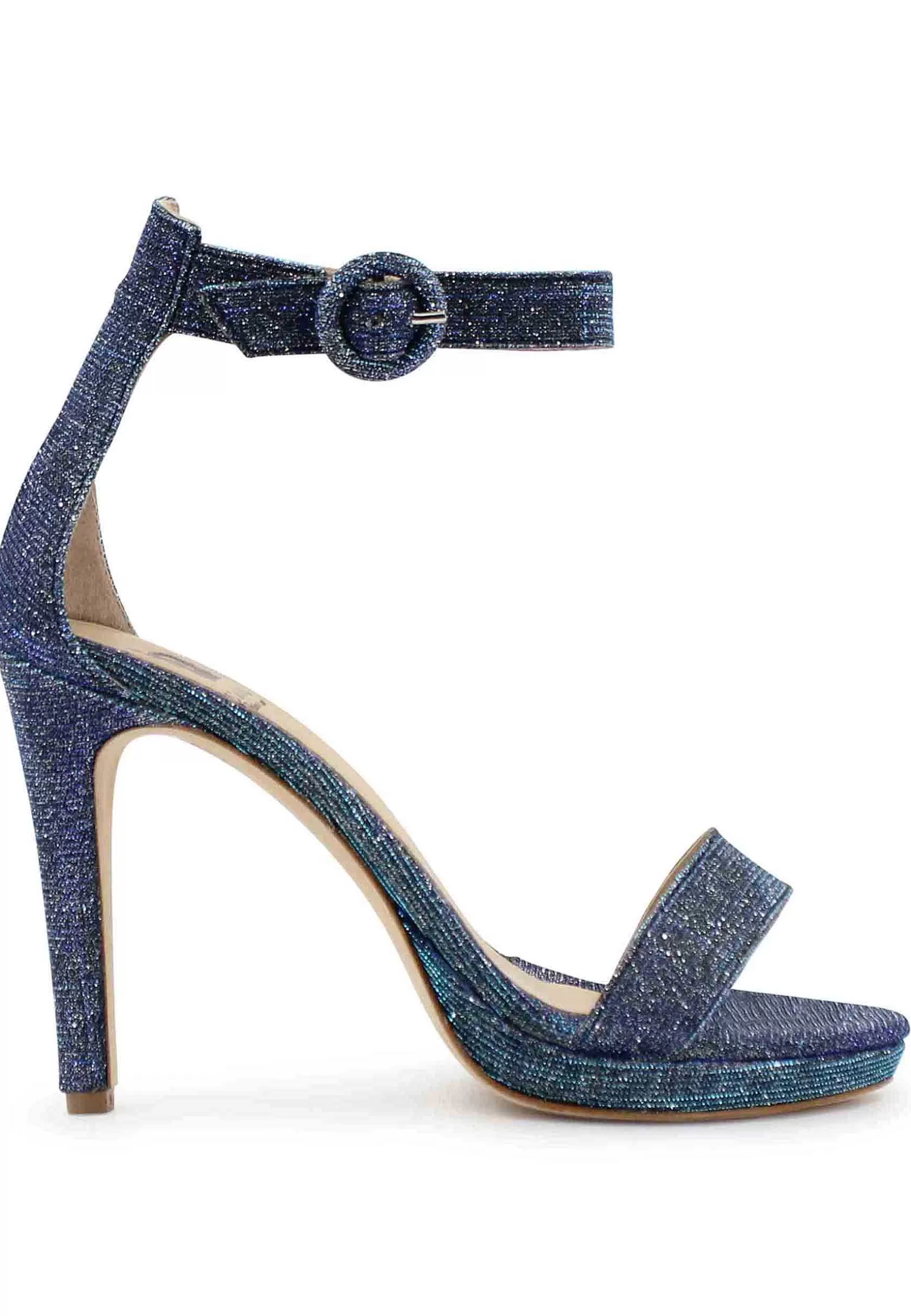 Sandai Donna In Tessuto ame Jeans Tacco Ato E Cinturino Aa Cavigia*L Outlet