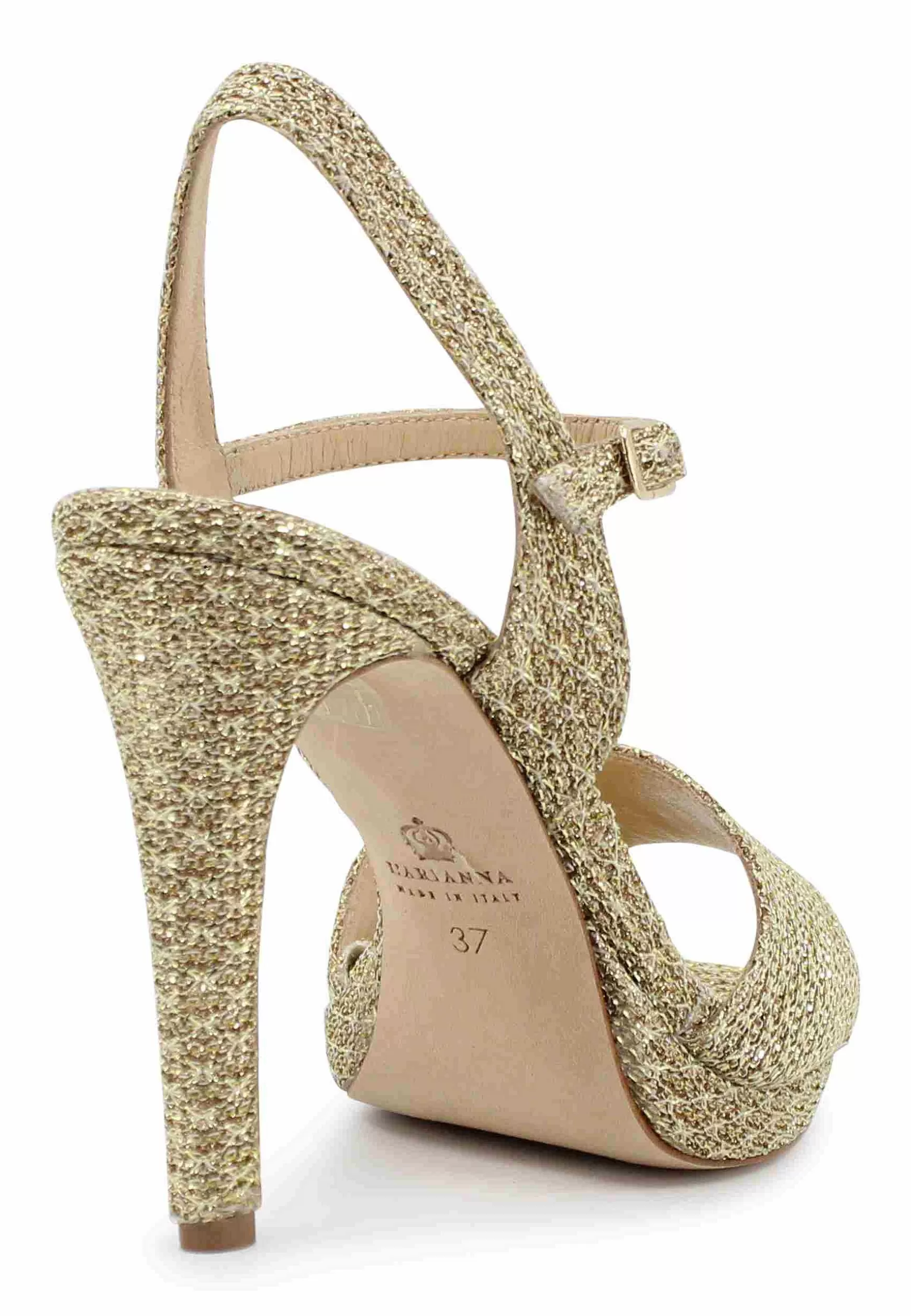 Sandai Donna In Tessuto Oro Con Tacco Ato A Spio*L Cheap