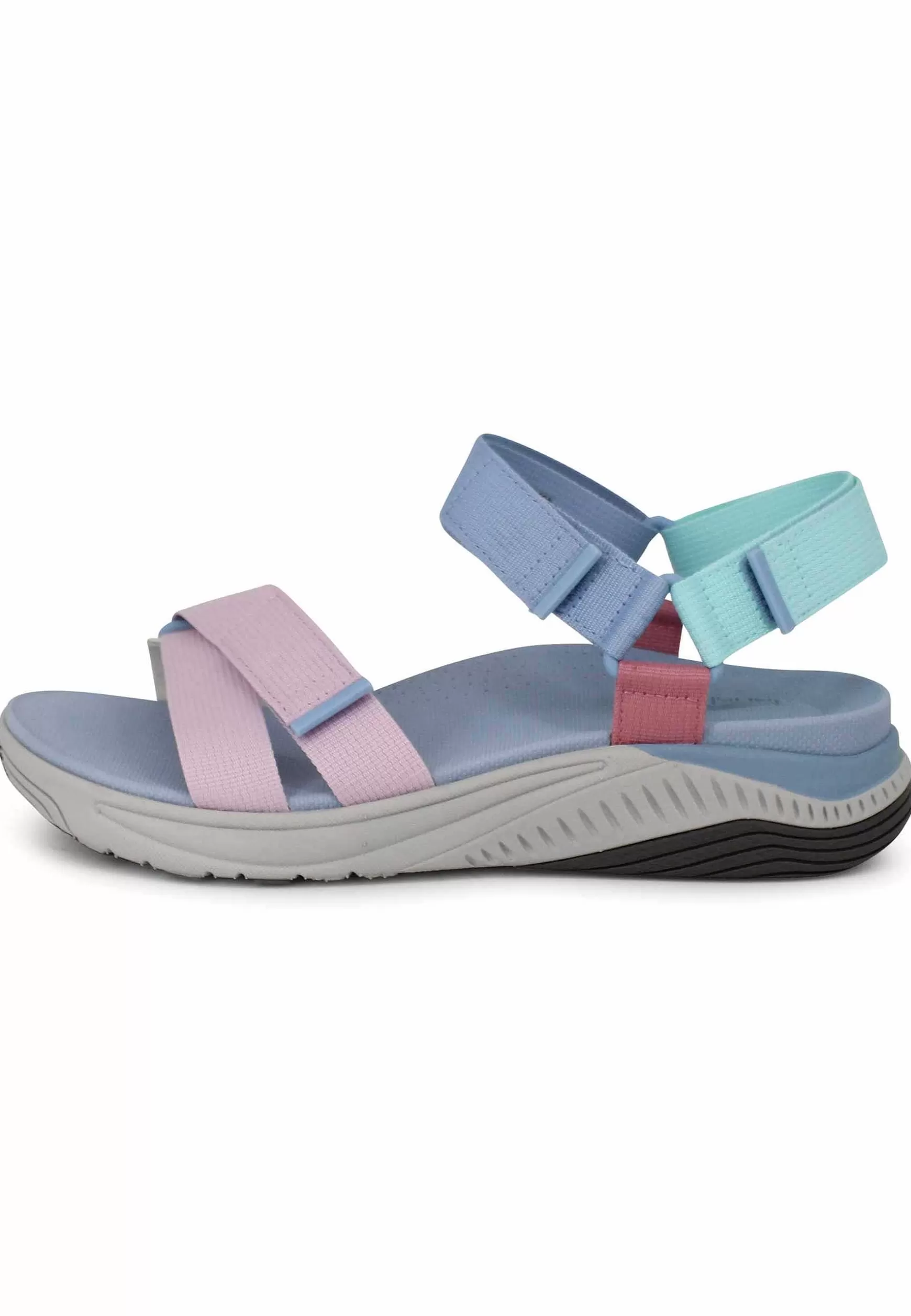 Sandali Donna Racquel In Tessuto Celelste Con Zeppa In Gomma*Dansko Discount