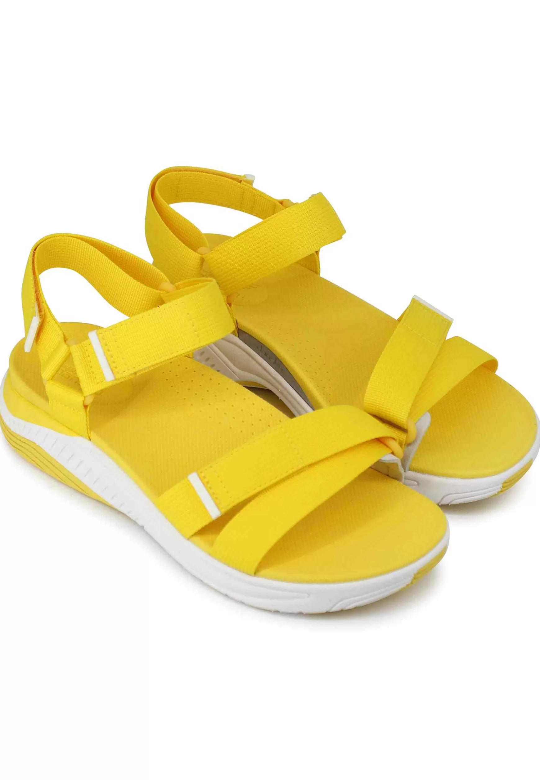 Sandali Donna Racquel In Tessuto Giallo Con Zeppa In Gomma*Dansko Best