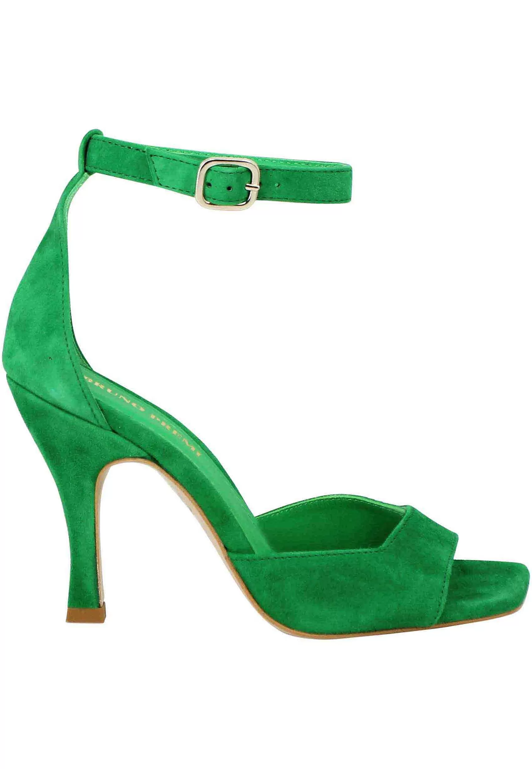 Sandali Donna Soly Lea In Camoscio Verde Con Cinturino Alla Caviglia*Bruno Premi Hot