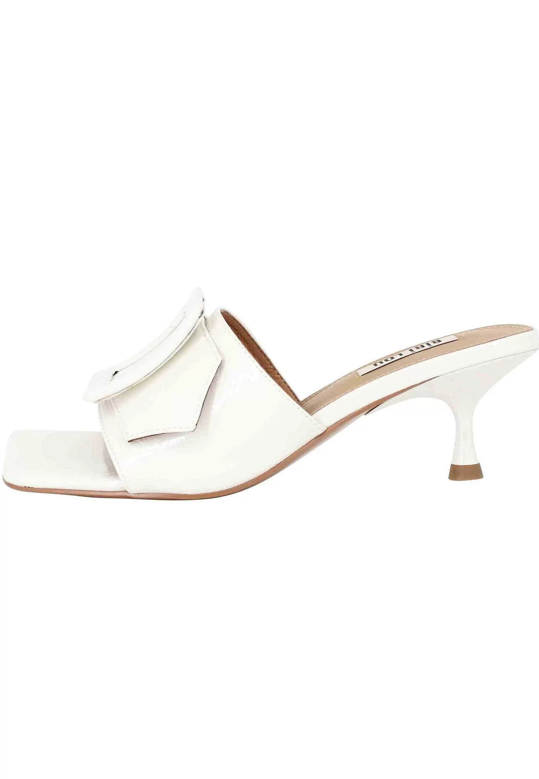 Sandali Donna Susan In Pelle Bianca Con Fibbia In Tinta*Bibi Lou Hot