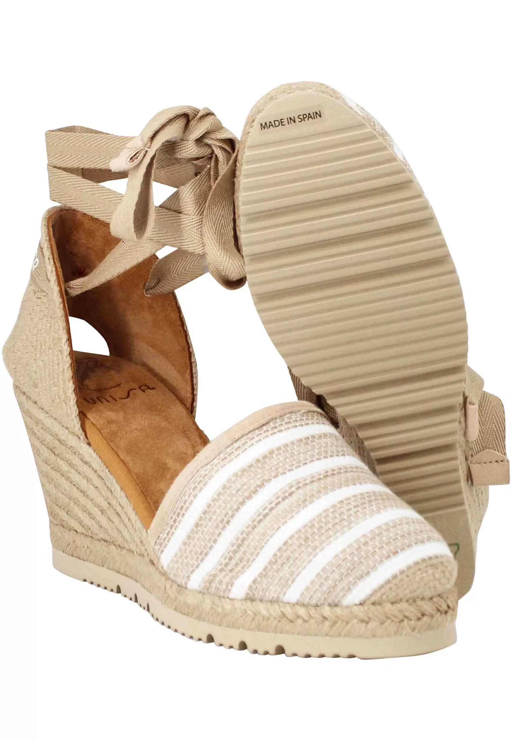 Sandali Espadrillas Donna In Tessuto Naturale Con Zeppa Alta In Corda*Unisa Flash Sale