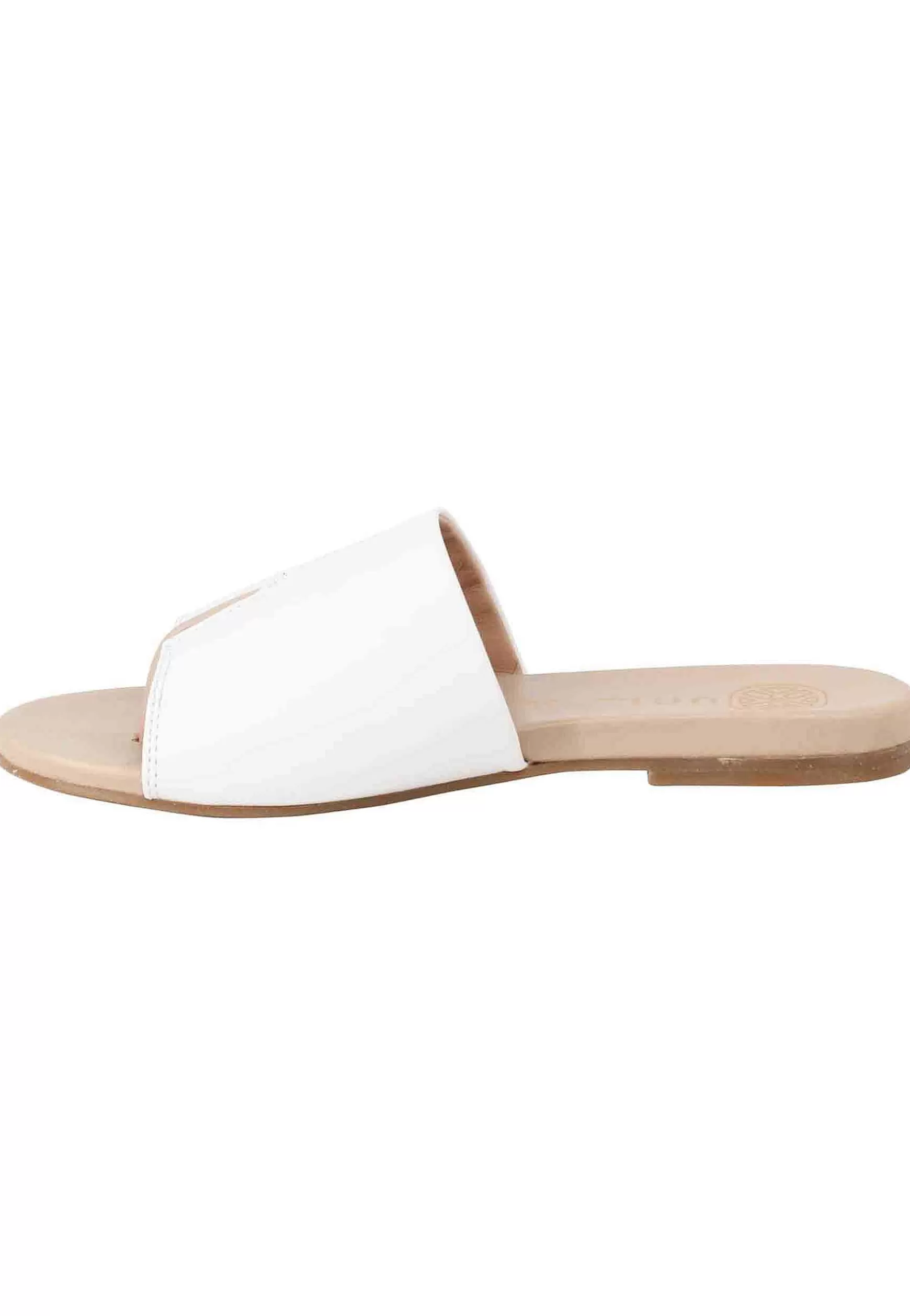 Sandali Flat Infradio Donna In Pelle Bianca Con Suola In Gomma*Unisa Discount