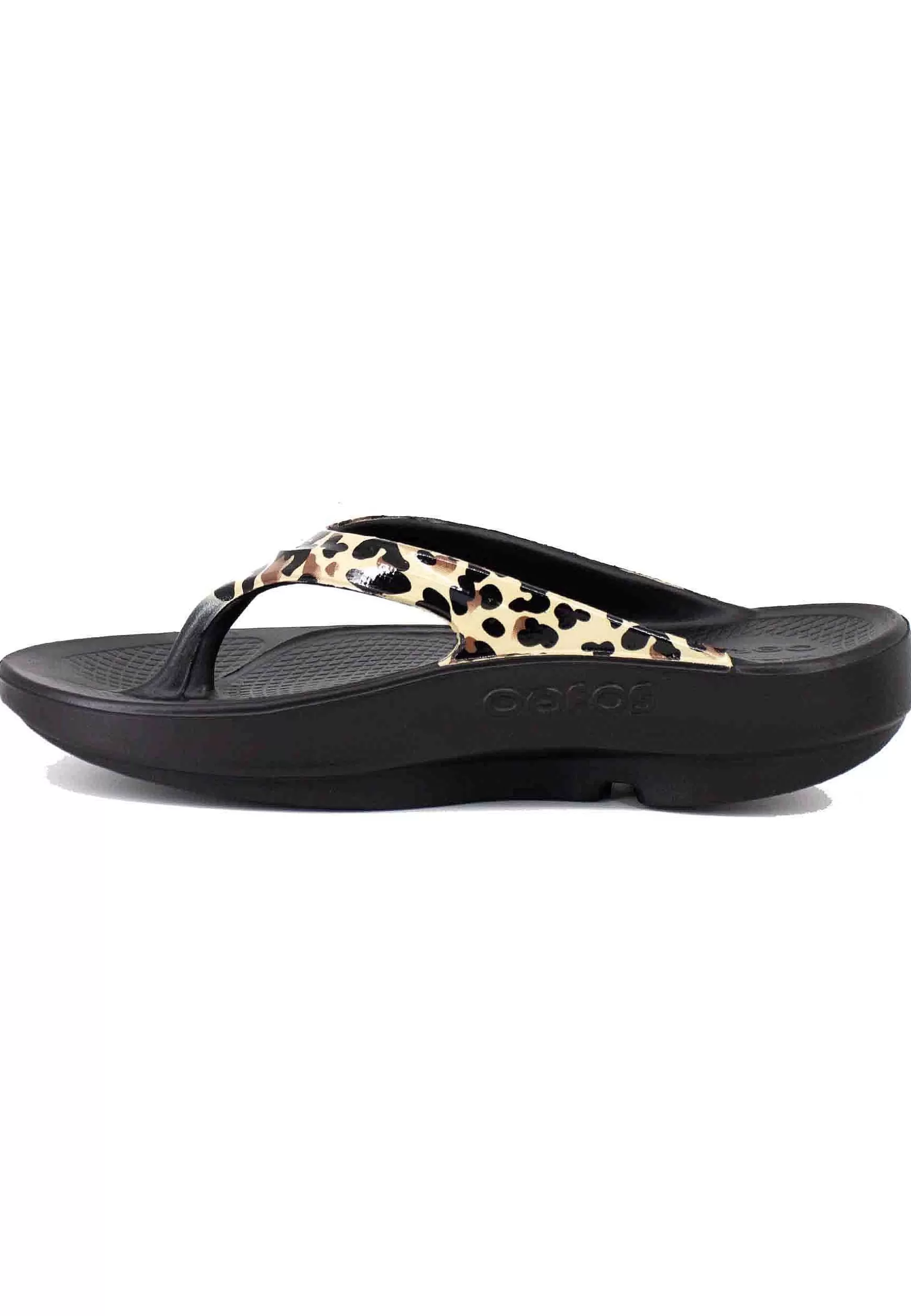 Sandali Infradito Donna In Morbida Spuma Con Stampa Leopardata*Oofos Best