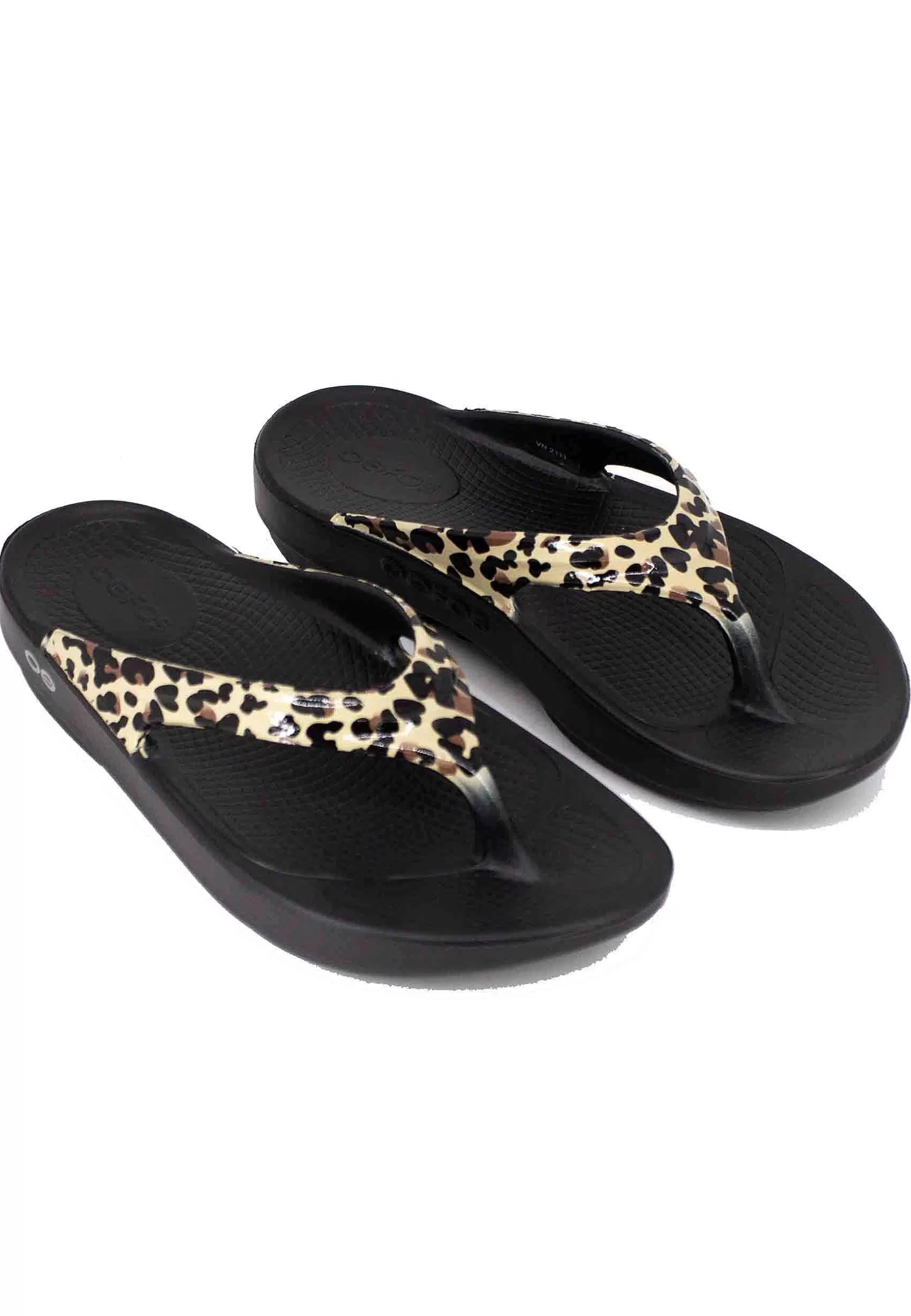 Sandali Infradito Donna In Morbida Spuma Con Stampa Leopardata*Oofos Best
